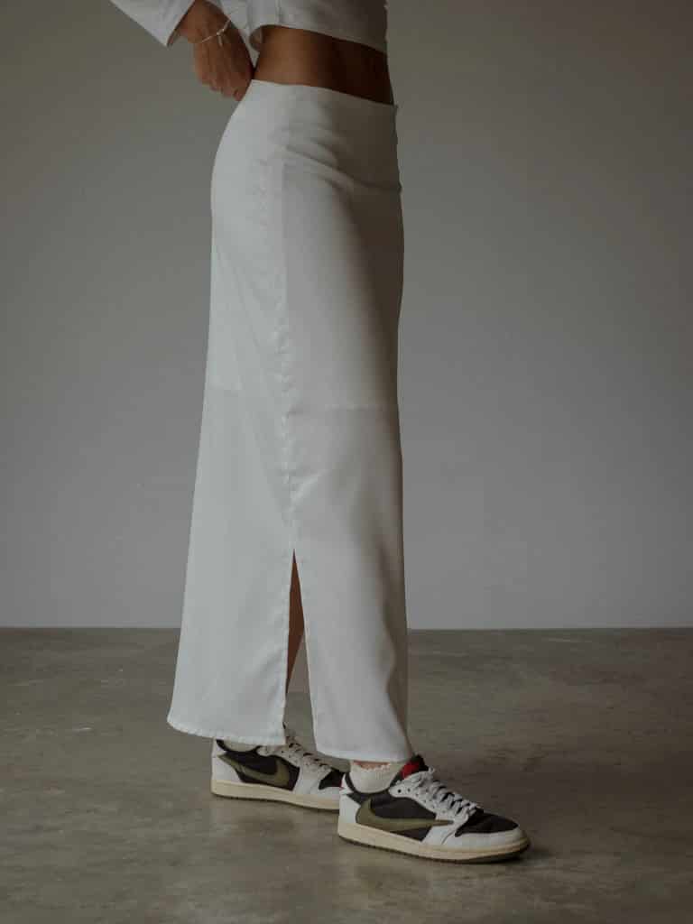 LONG CORE SKIRT  - SOFT WHITE - miniatura 11