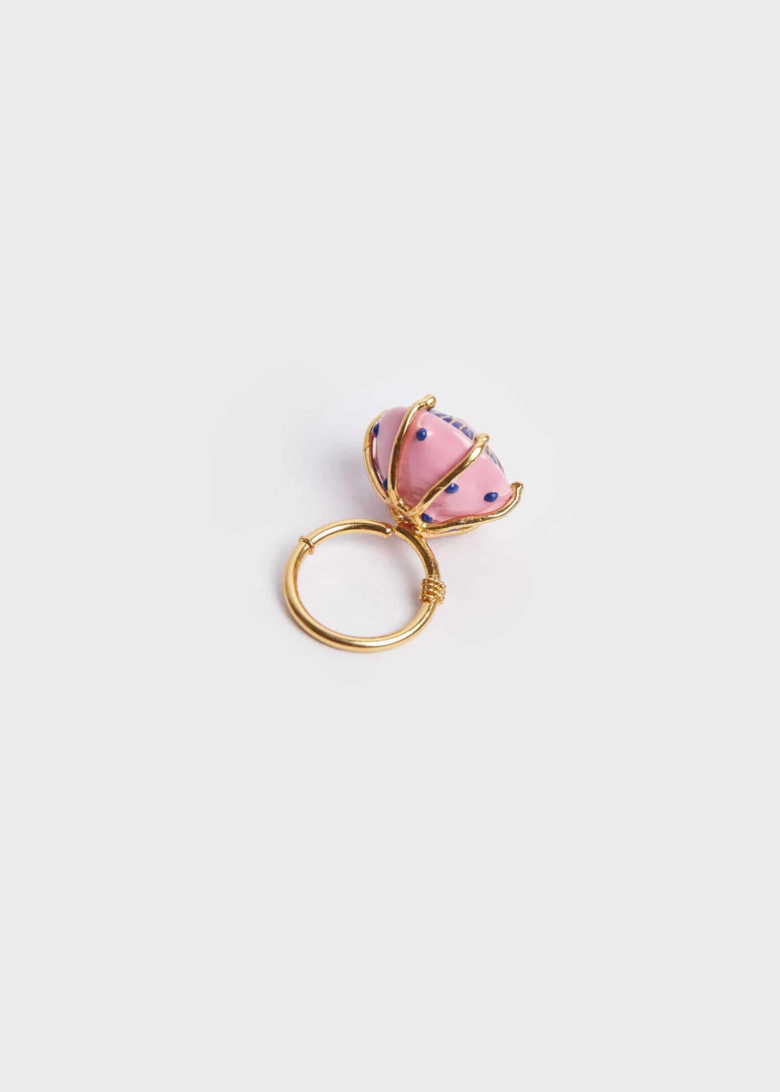 Anillo sombrerito maxi azul rosa - miniatura 3