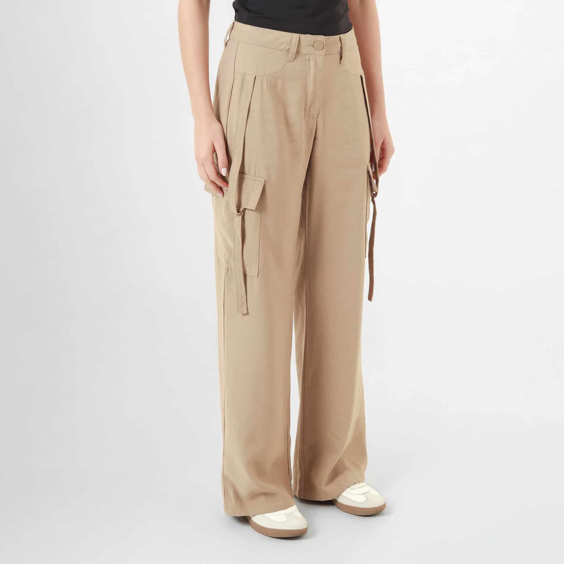 Pantalon Tipo Cargo Tiro Alto Bota Recta - miniatura 5