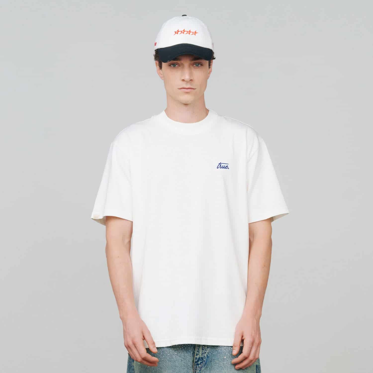 Cursive Logo T-Shirt - Cream - miniatura 2