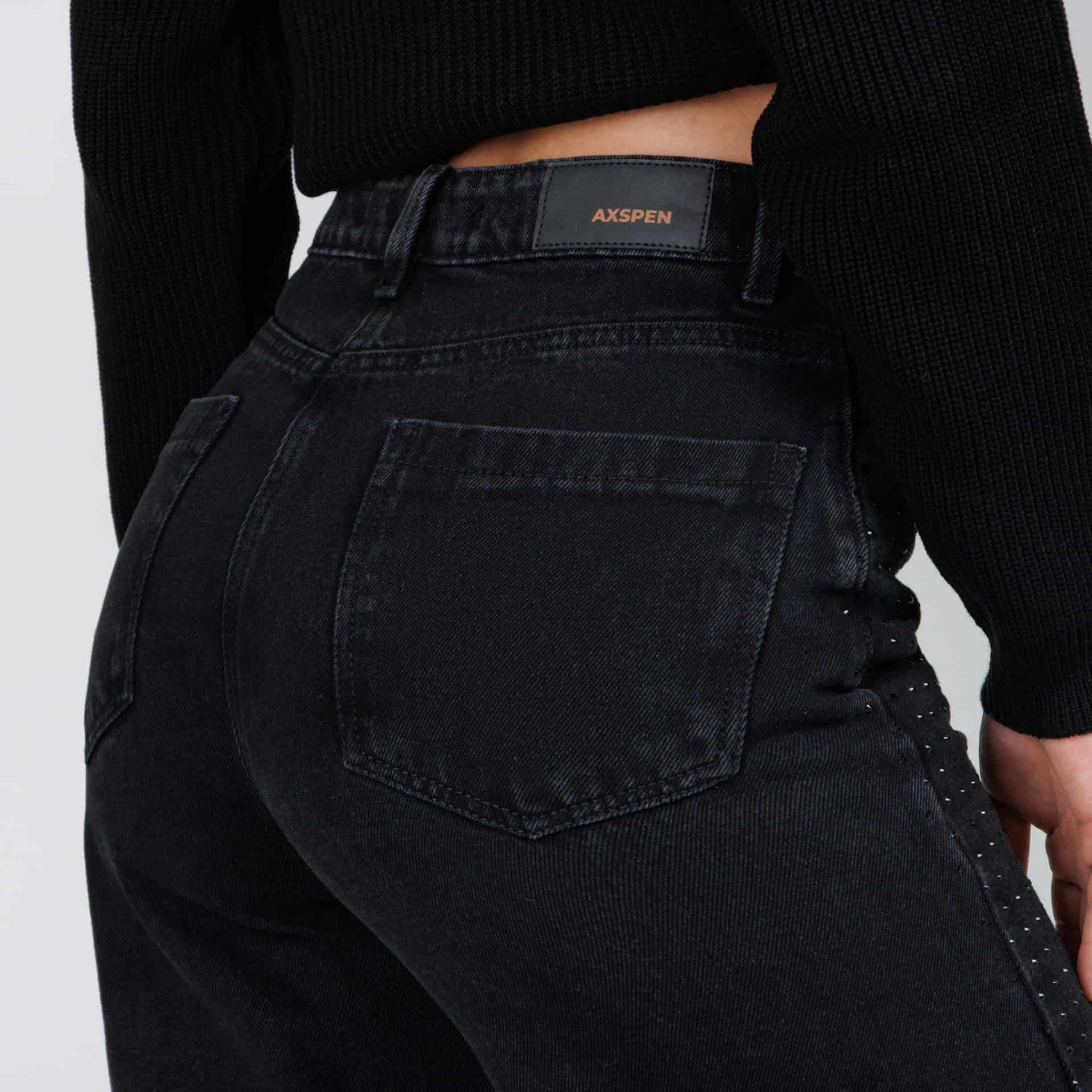 Jean Axspen Wide Leg Ax-2839 Gris Oscuro - miniatura 4