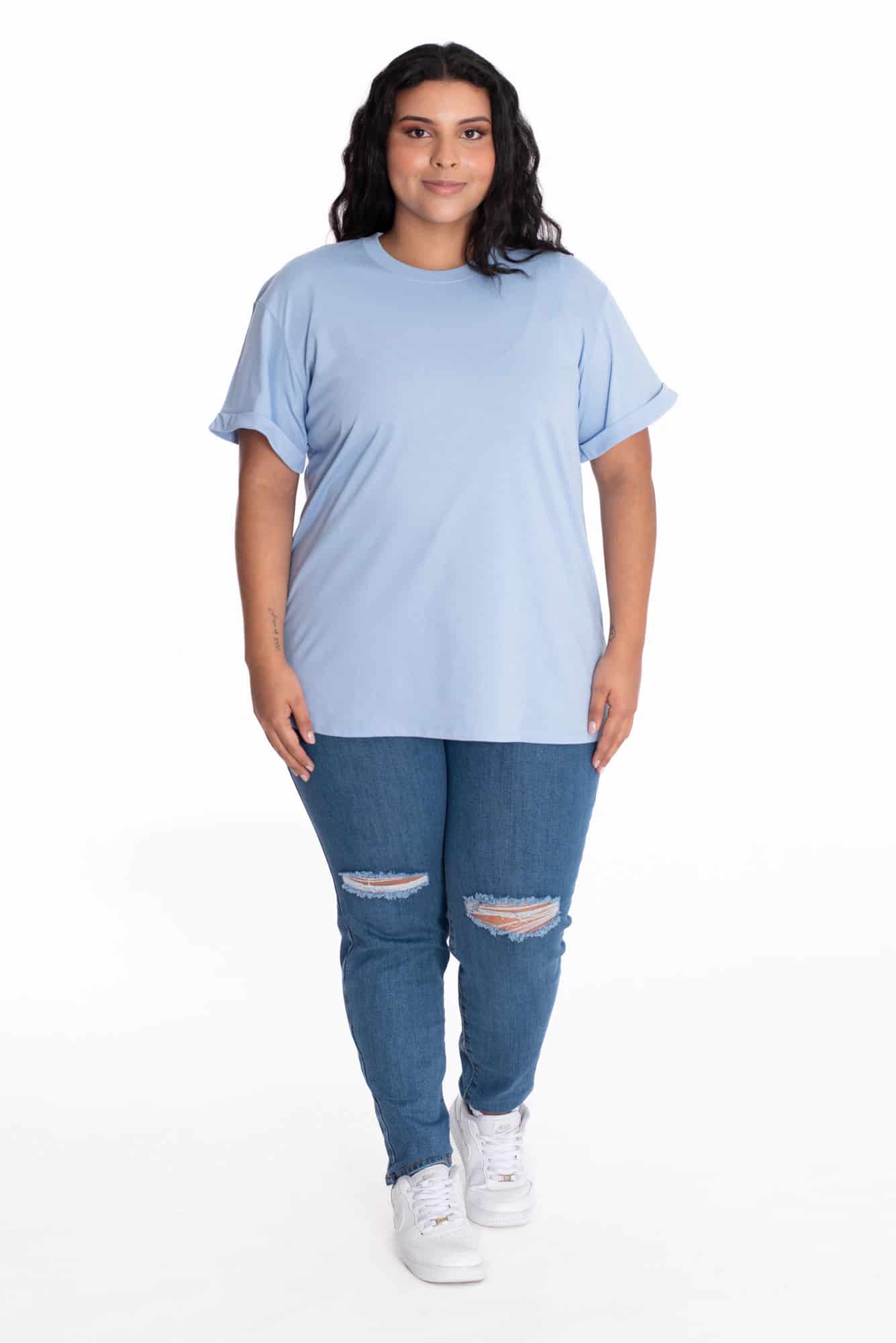 Camiseta Oversize Azul Claro - miniatura 9