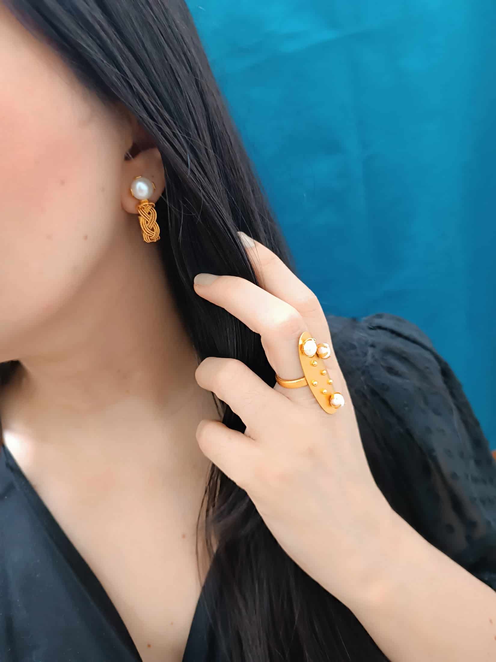 Candongas trenzadas, Olivia - miniatura 4
