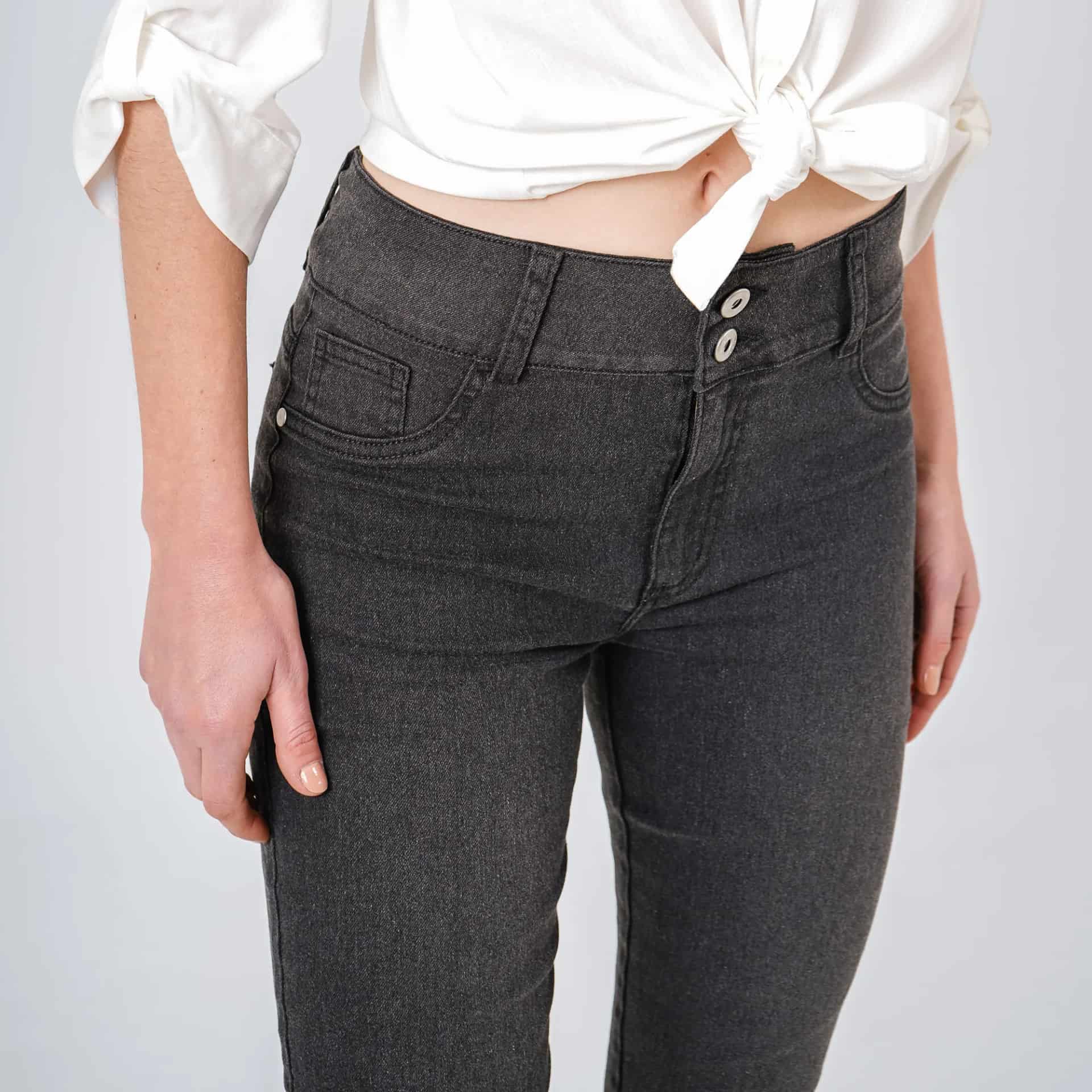 Jean Tiro Medio Bota Skinny - miniatura 2