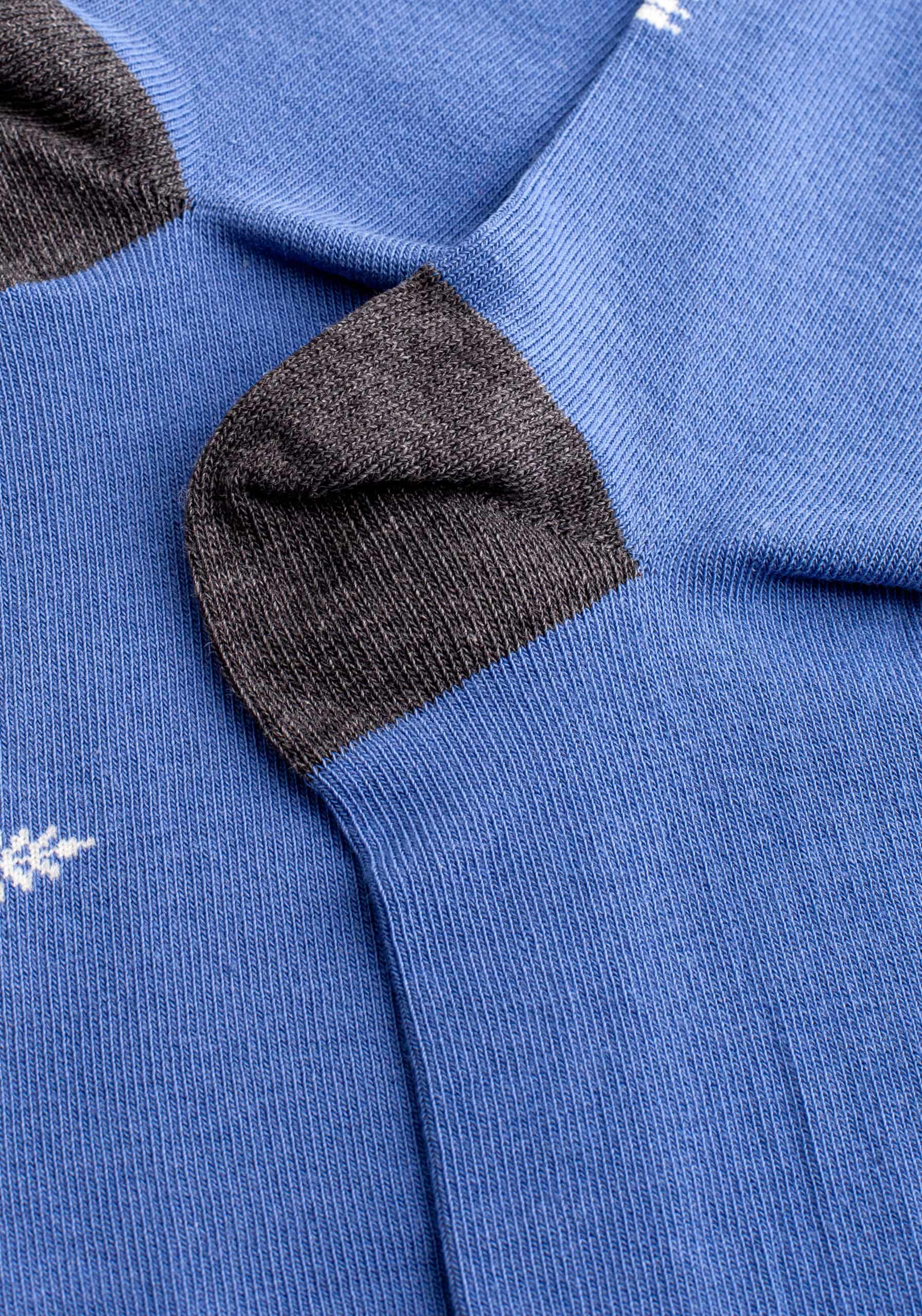 Medias H Formal Unicolor Azul Med - Punt Gris Osc. - miniatura 2