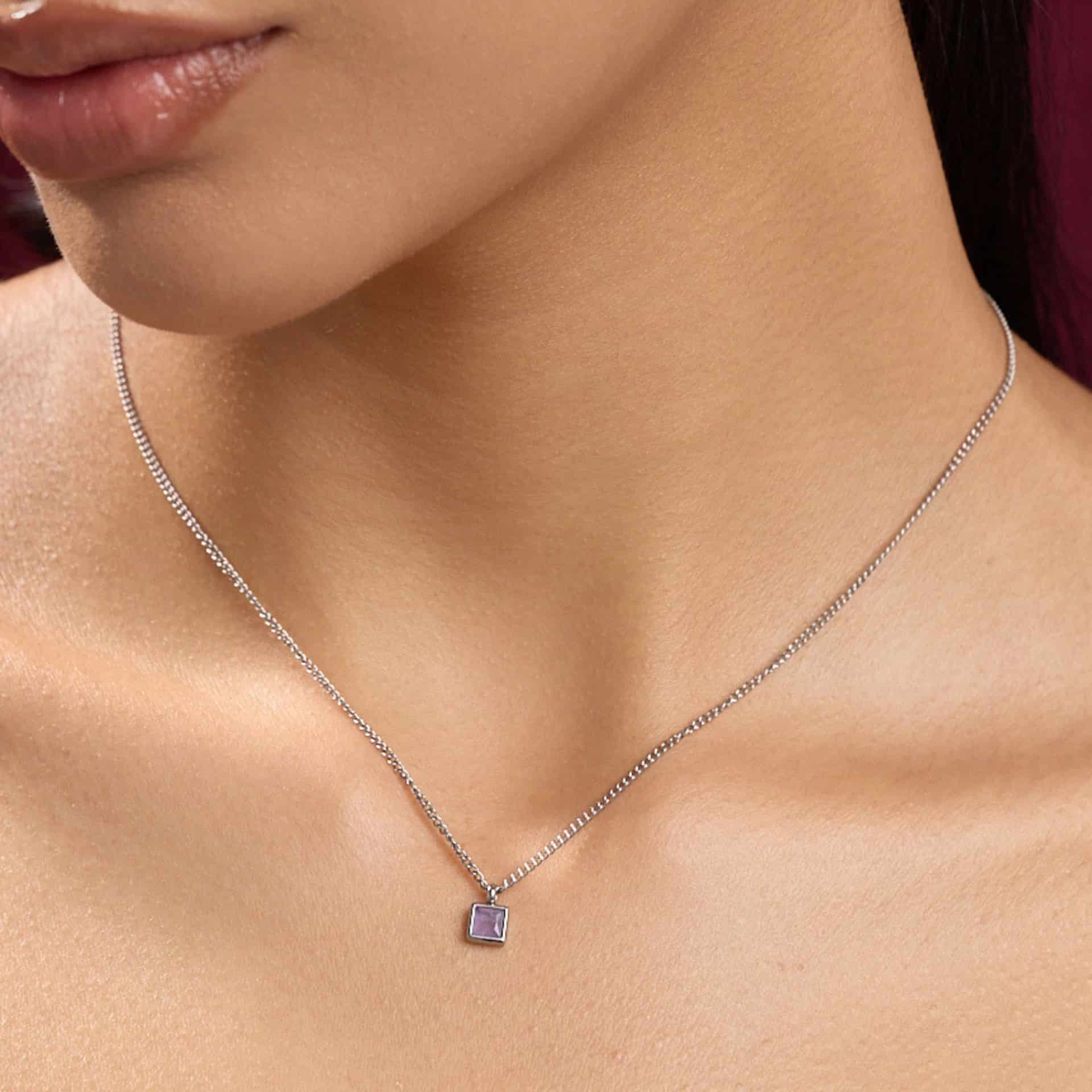 Collar Amatista Square - miniatura 3