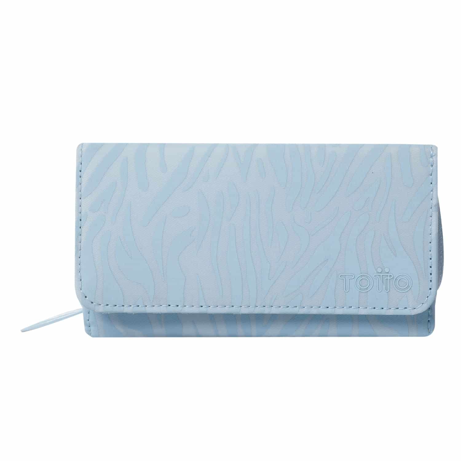 Billetera Texture Var con RFID Blocker Azul - miniatura 1