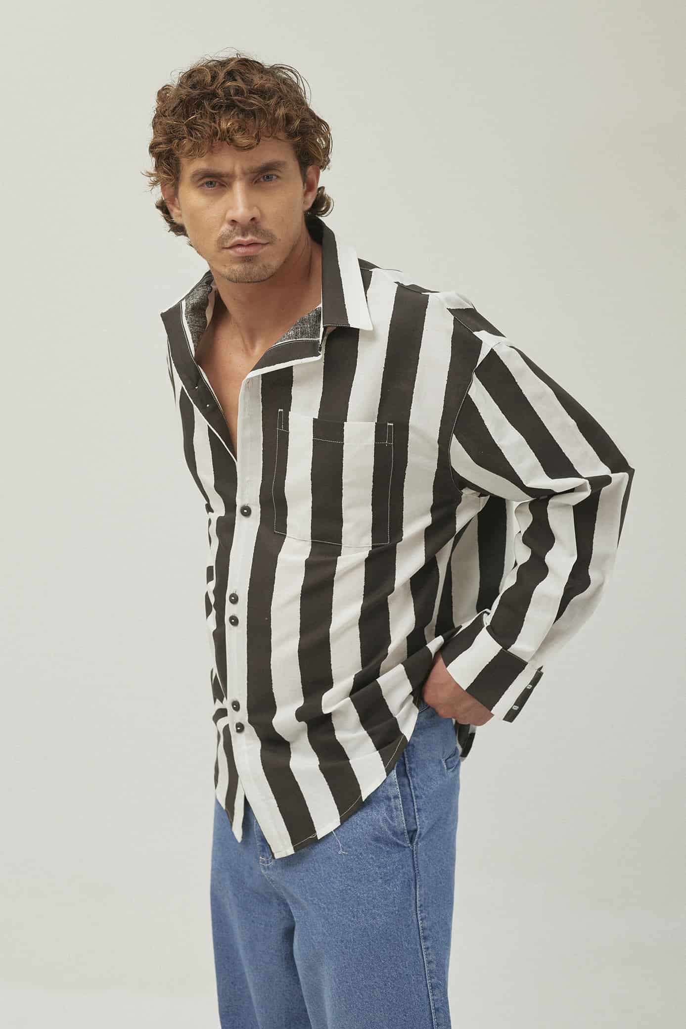 Camisera Over Rayas - miniatura 2