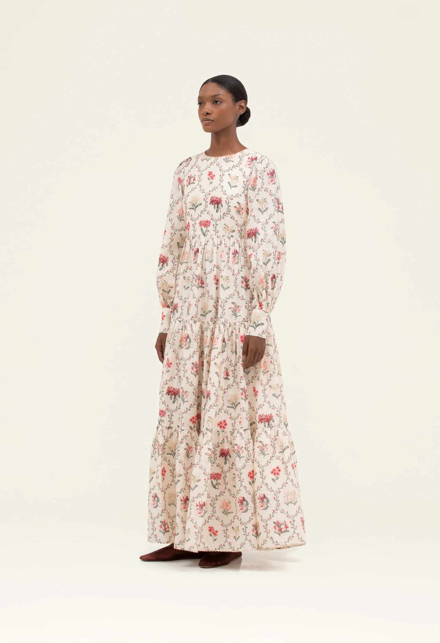 Nuez Orquidea Maxi Dress - miniatura 3