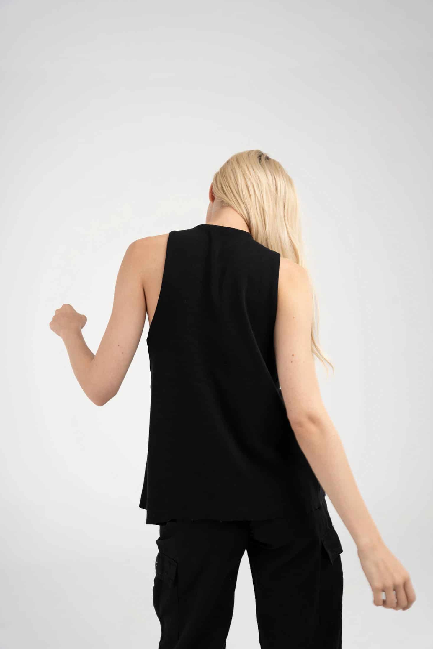 Crossed Organic Rib Top - miniatura 3