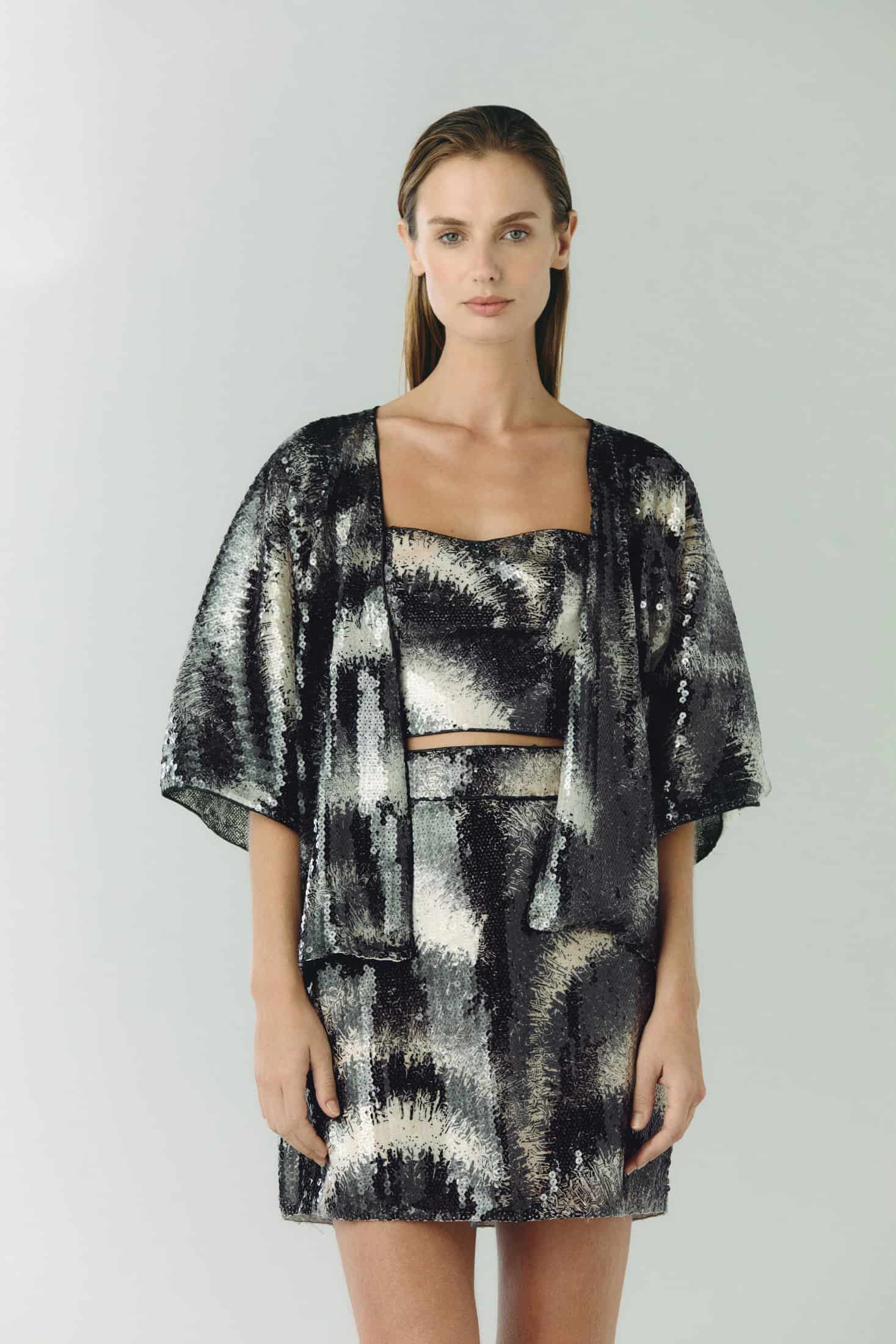 Baracoa Sequins Crop Top / Black - miniatura 5