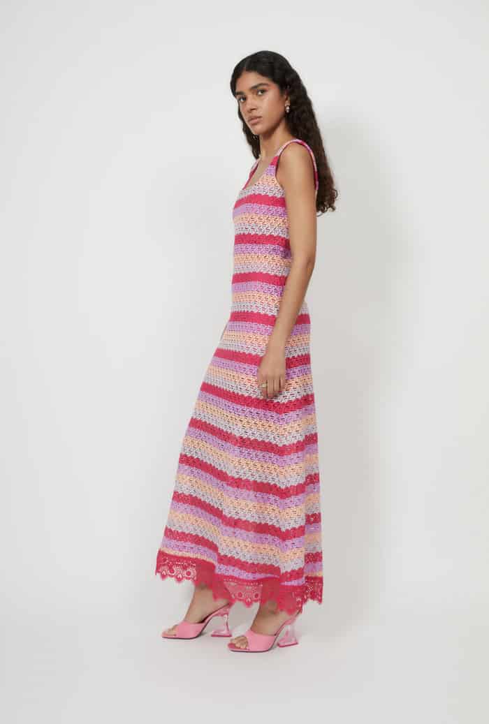 PALMARITO MAXI DRESS RASPBERRY - miniatura 1