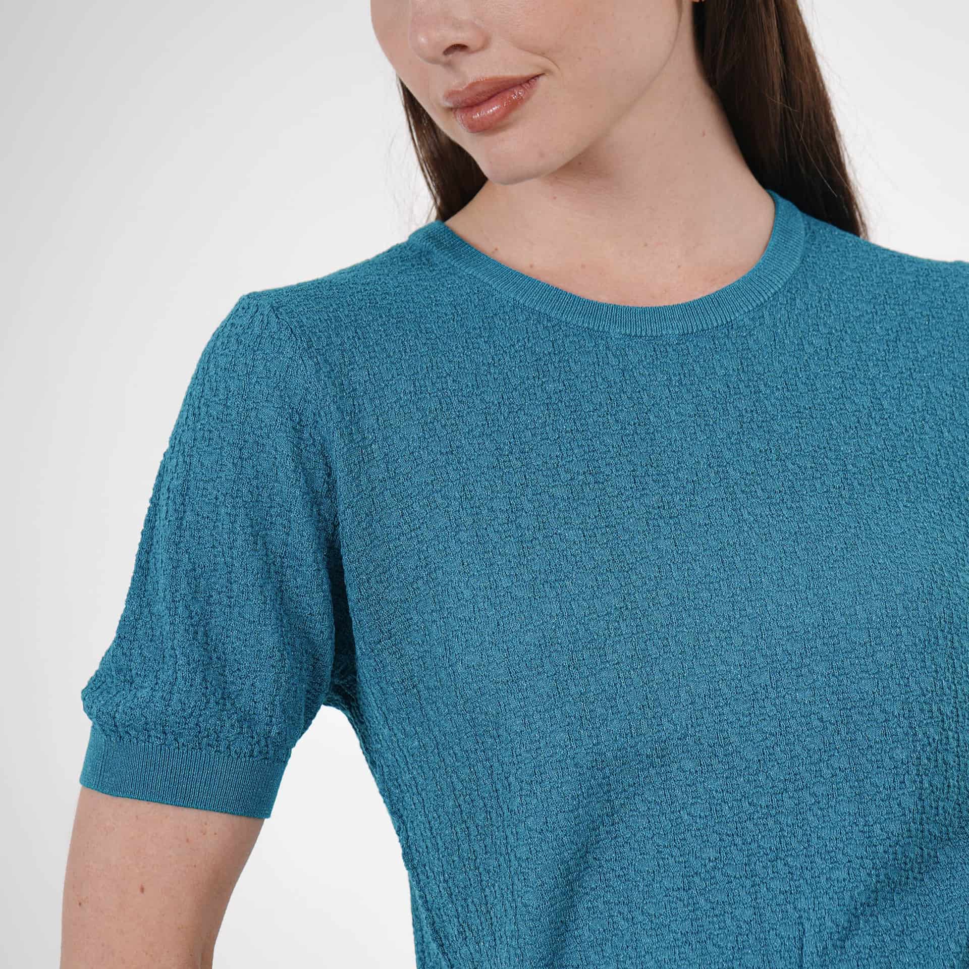 Sweater básico cuello redondo manga corta - miniatura 3