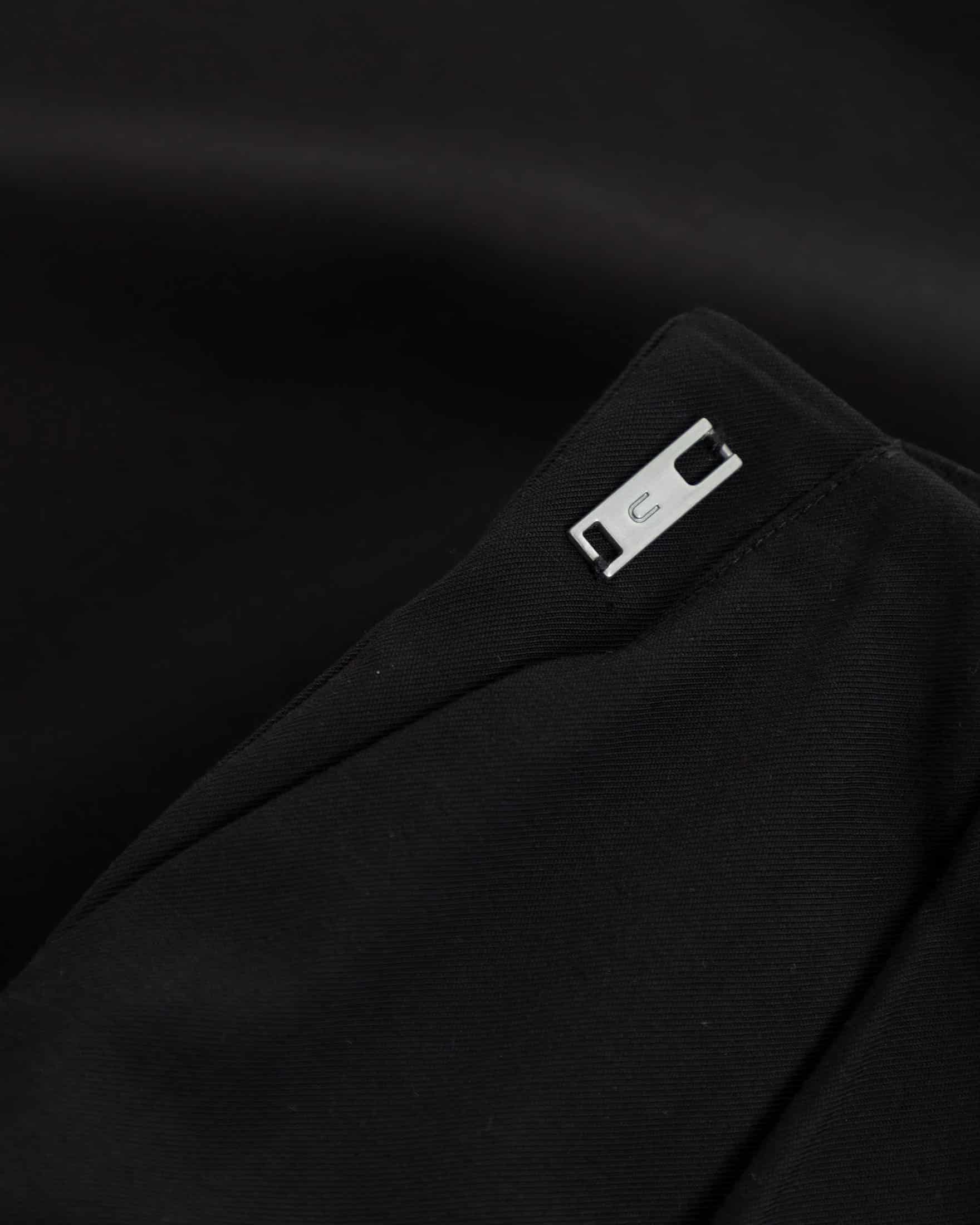 W Line Basic Wide Trousers Black - miniatura 4