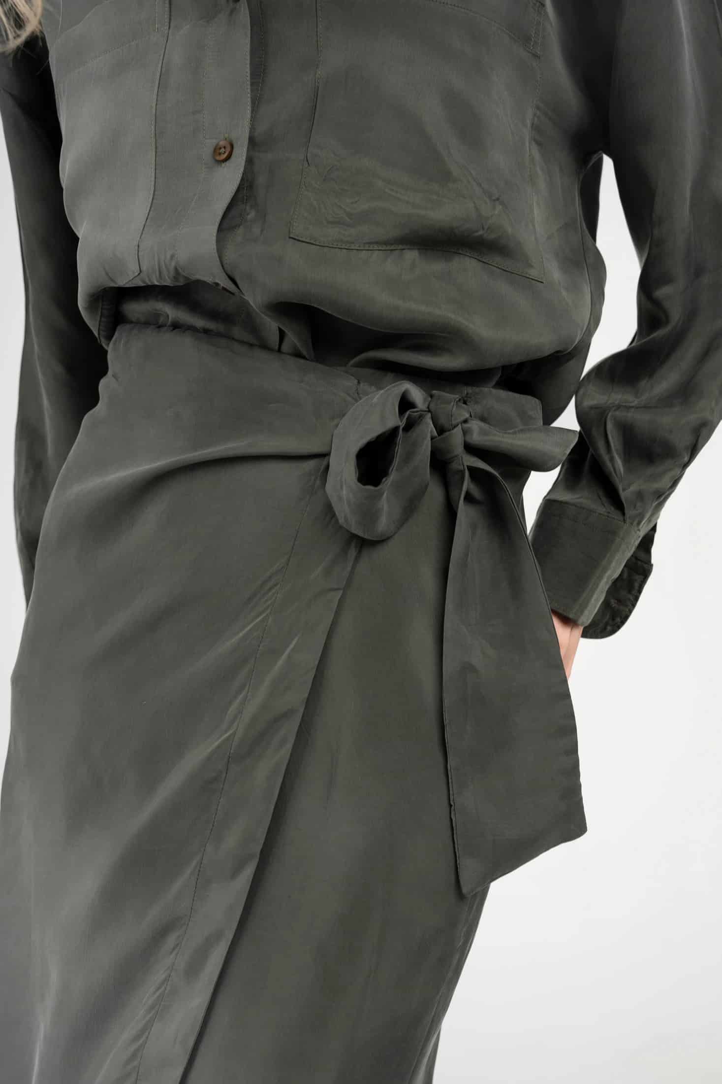 The Cupro Wrap Skirt - miniatura 6