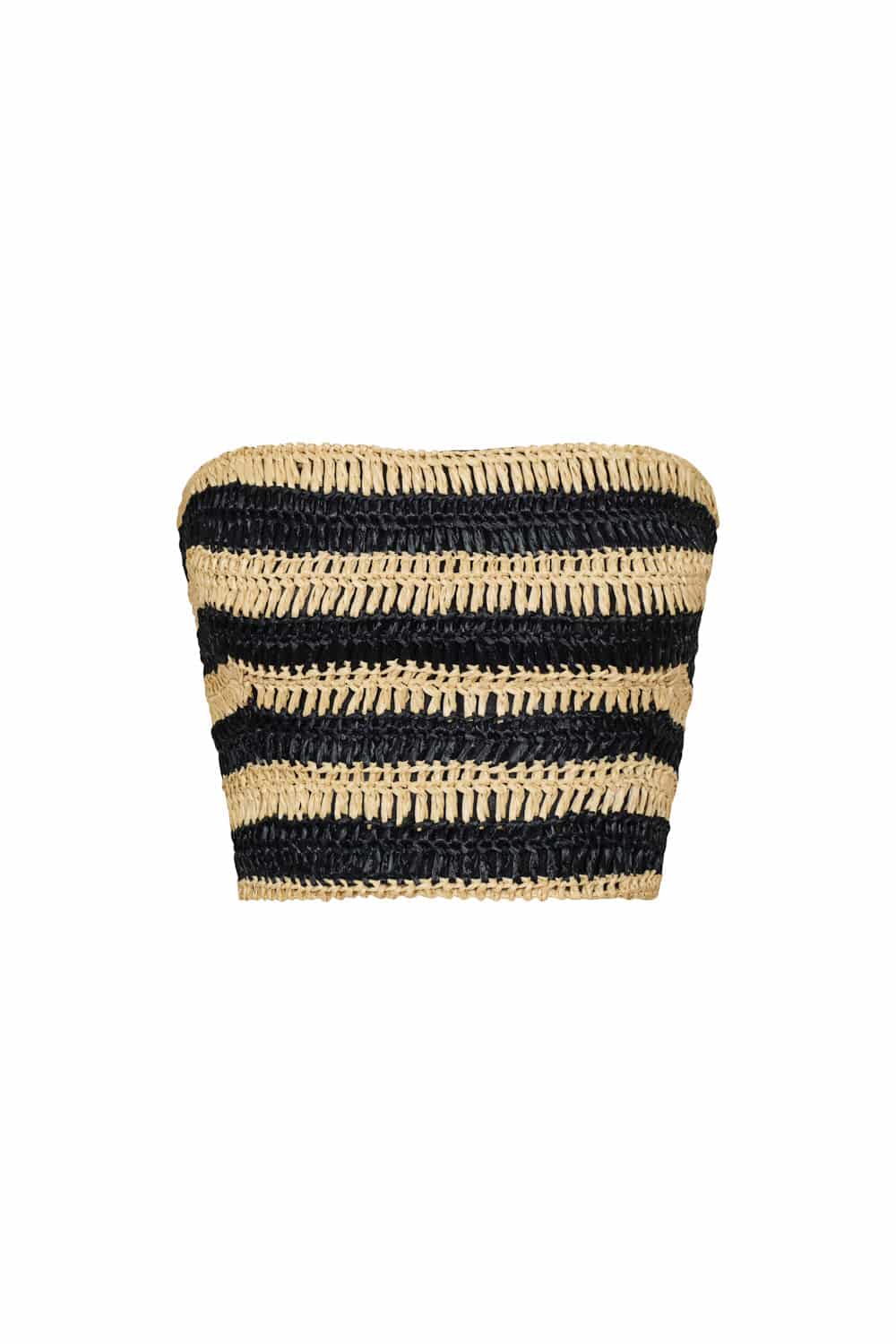 Crop top memorias crema negro - miniatura 2