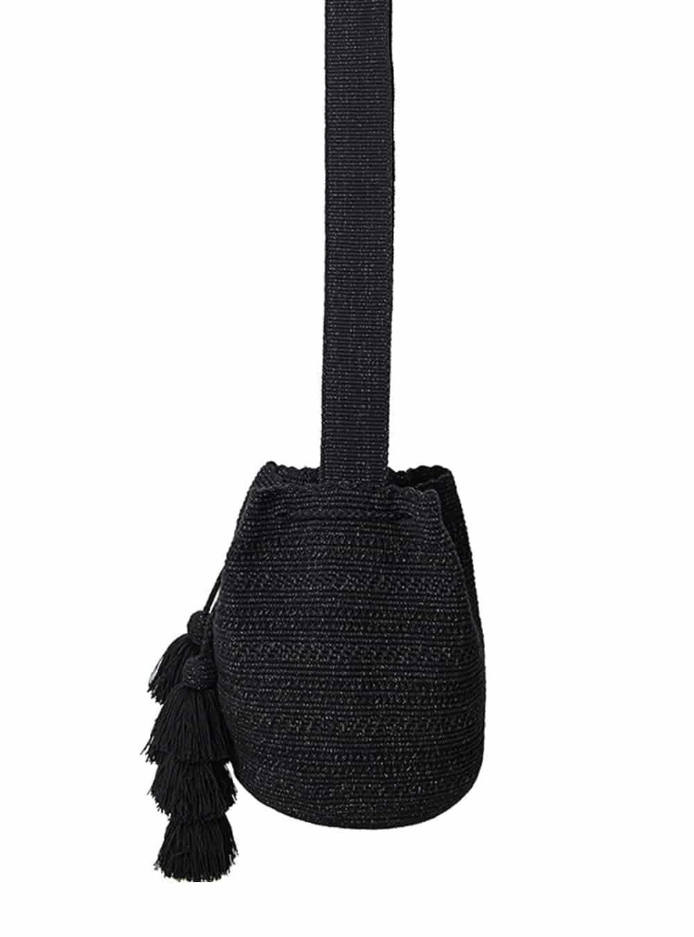 Mochila wayuu Shiiliwaiya Black - miniatura 2