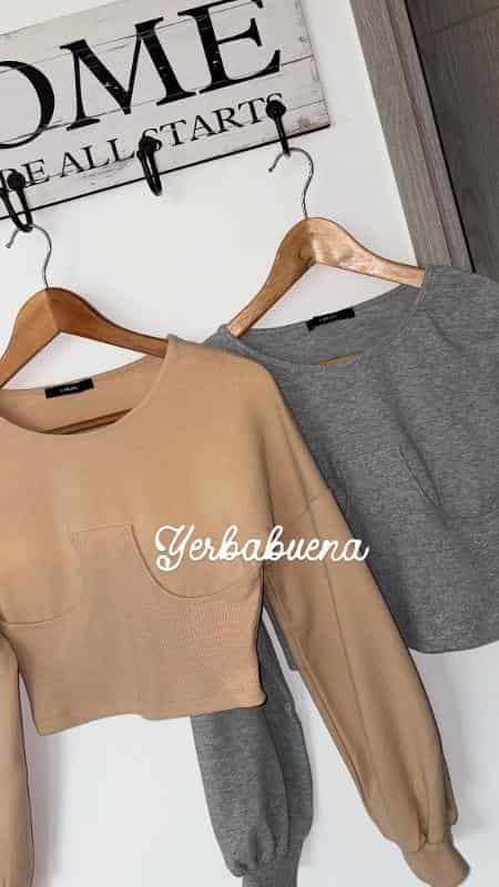 BUSO LABIJOU CORTO GRIS Y NUDE - miniatura 3