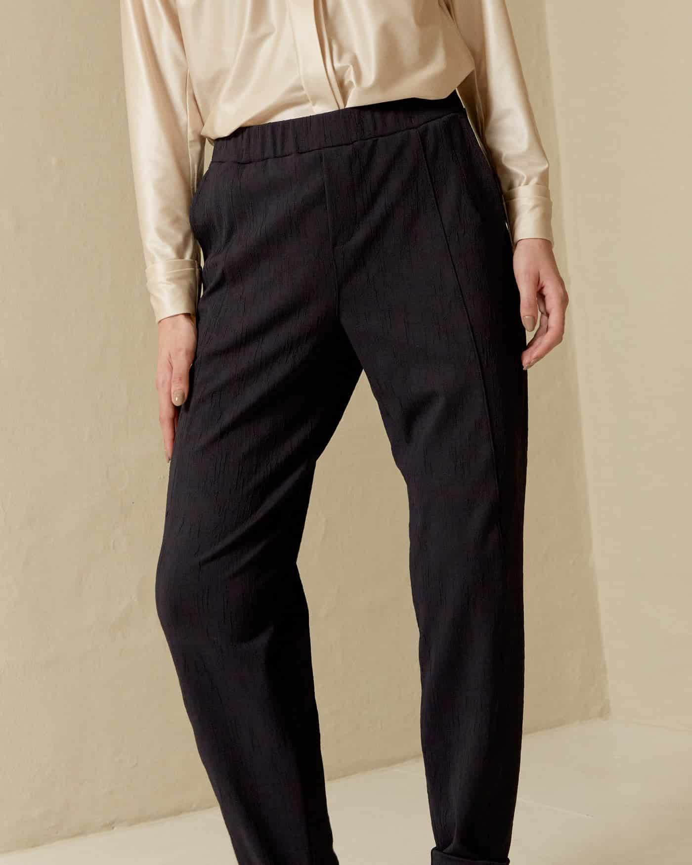 Pantalón Tech Formal Negro Textura SAMURAI - miniatura 2