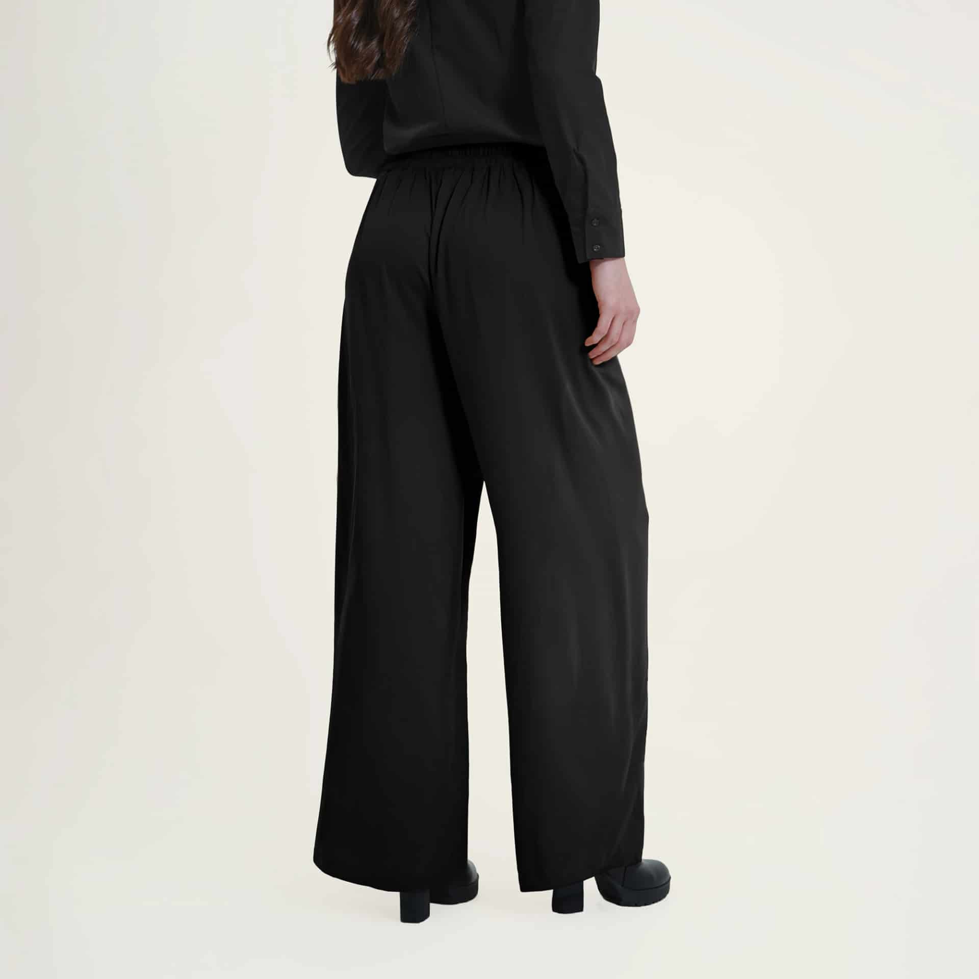 Pantalón palazzo con elastico en cintura - miniatura 12