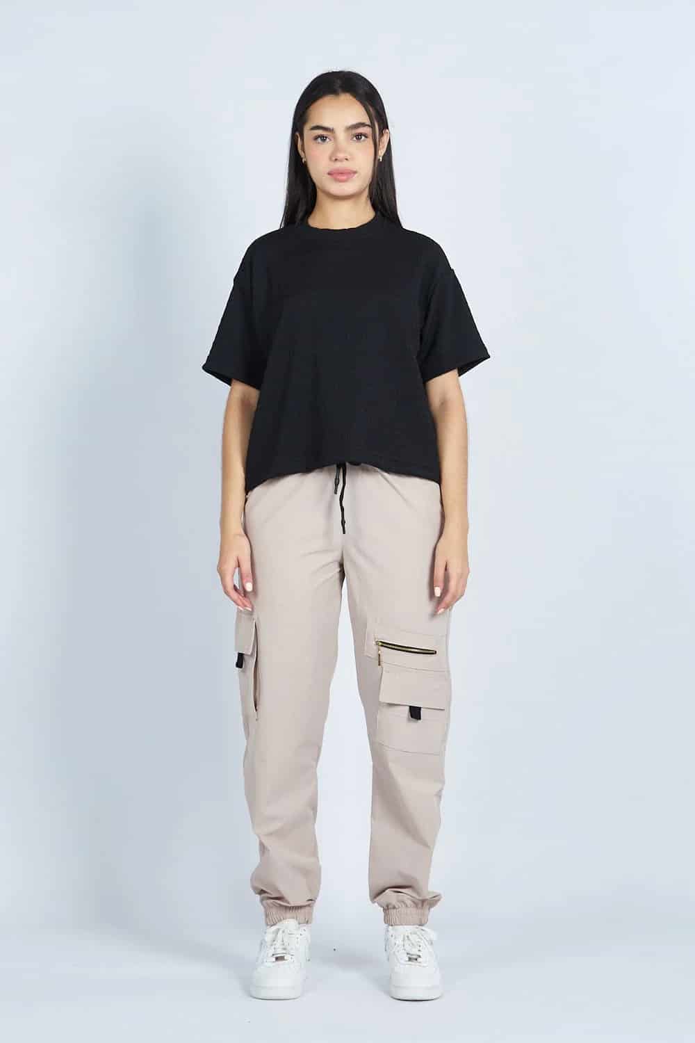 Camiseta oversize textura NEGRA | Drop 03 | - miniatura 1
