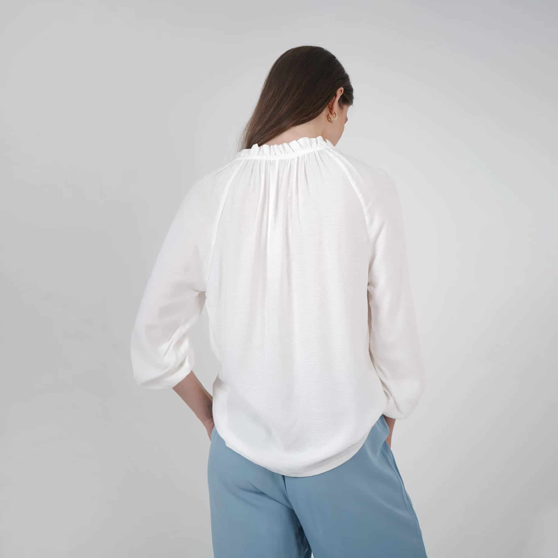 Blusa Cuello V Manga 3Cuartos - miniatura 3