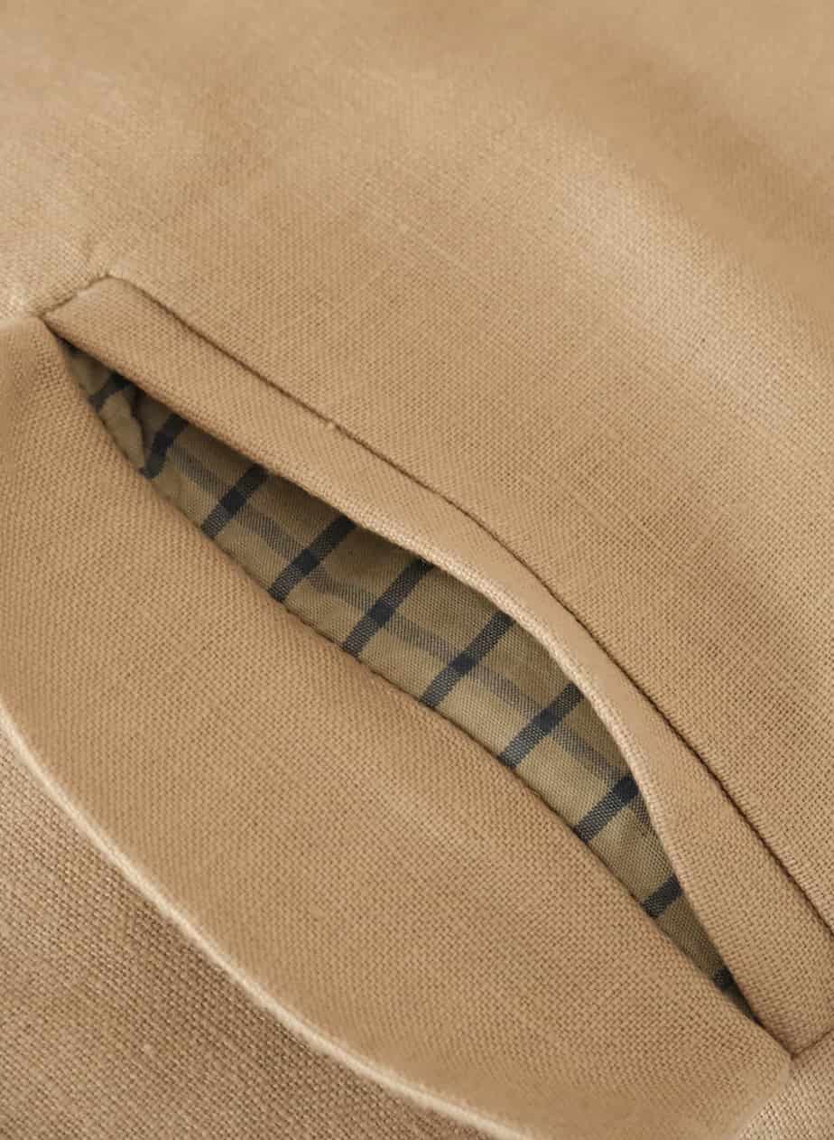 Blazer Vest Sera de lino | Mocca - miniatura 6