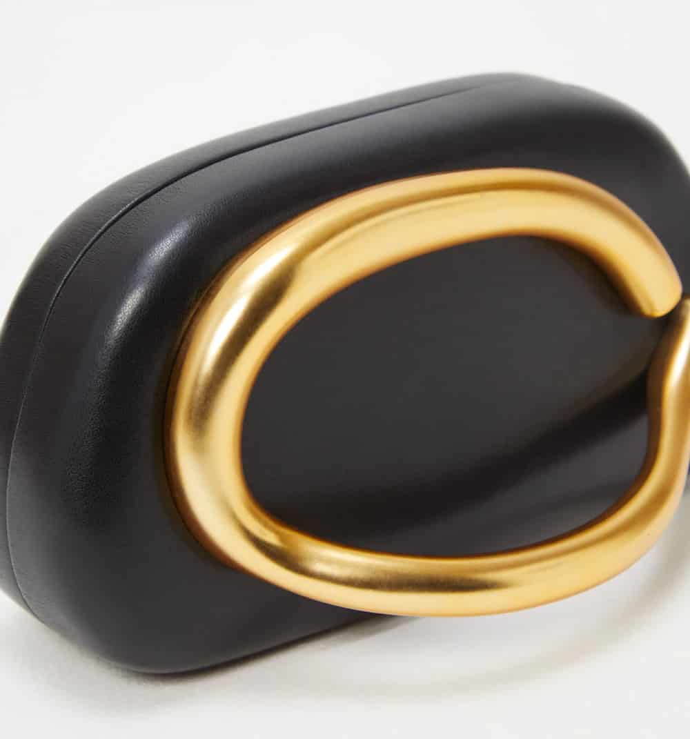 Clutch con adorno dorado - miniatura 2
