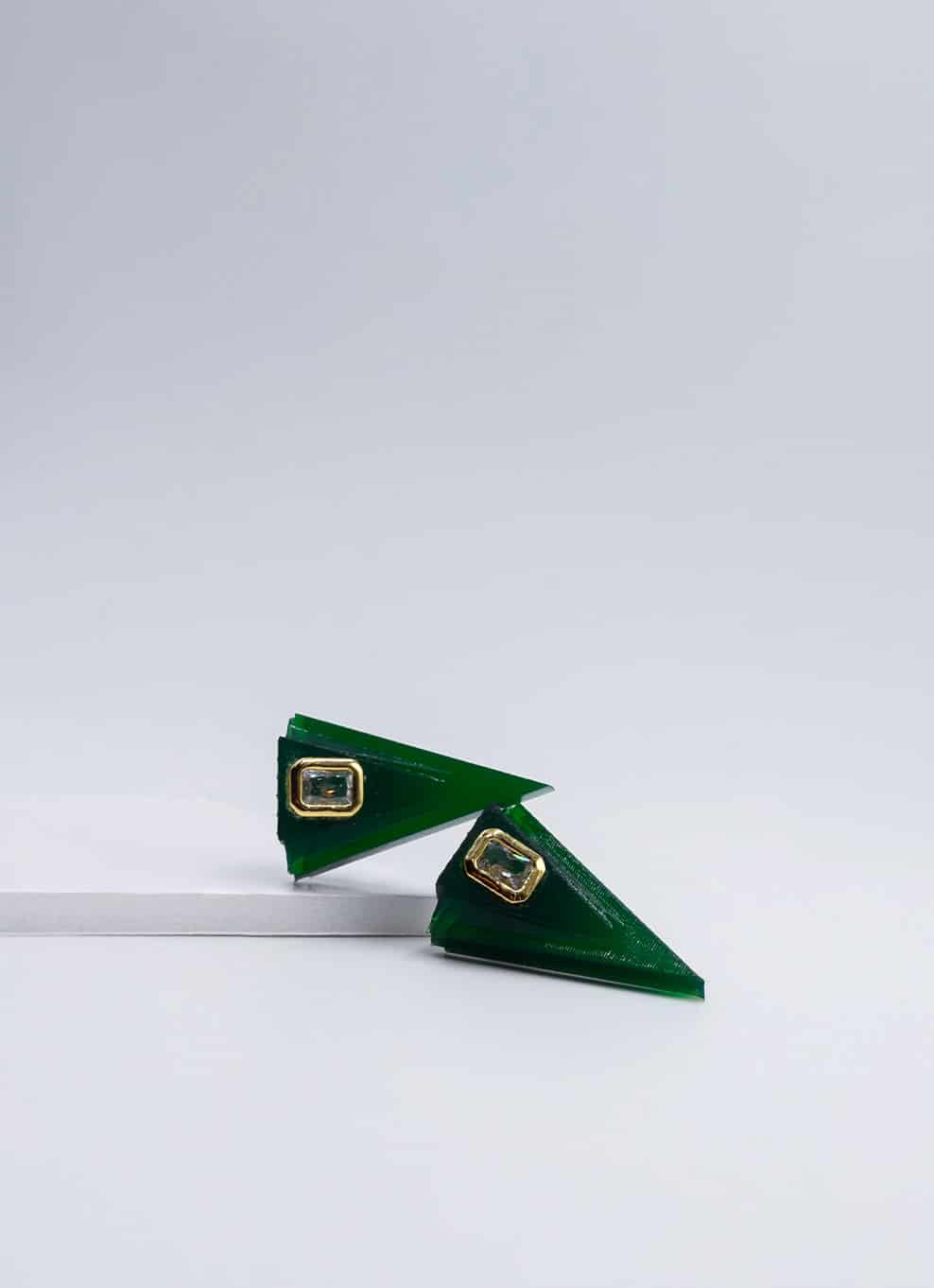 JVxTH - S GREEN EARRINGS - miniatura 3