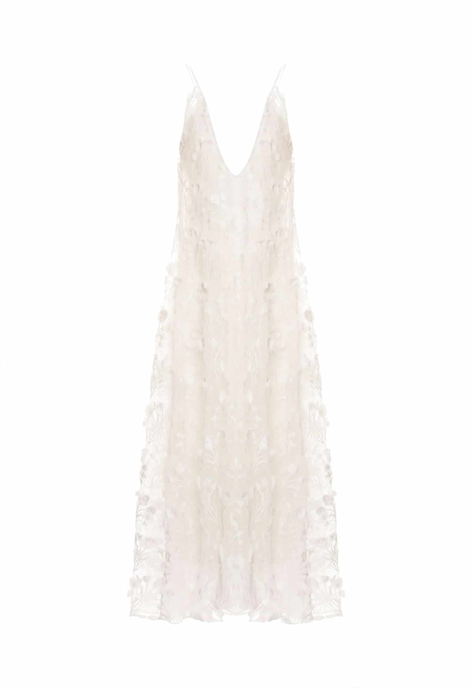 Hierbaluisa Diente de Leon Organza Maxi Dress - miniatura 5