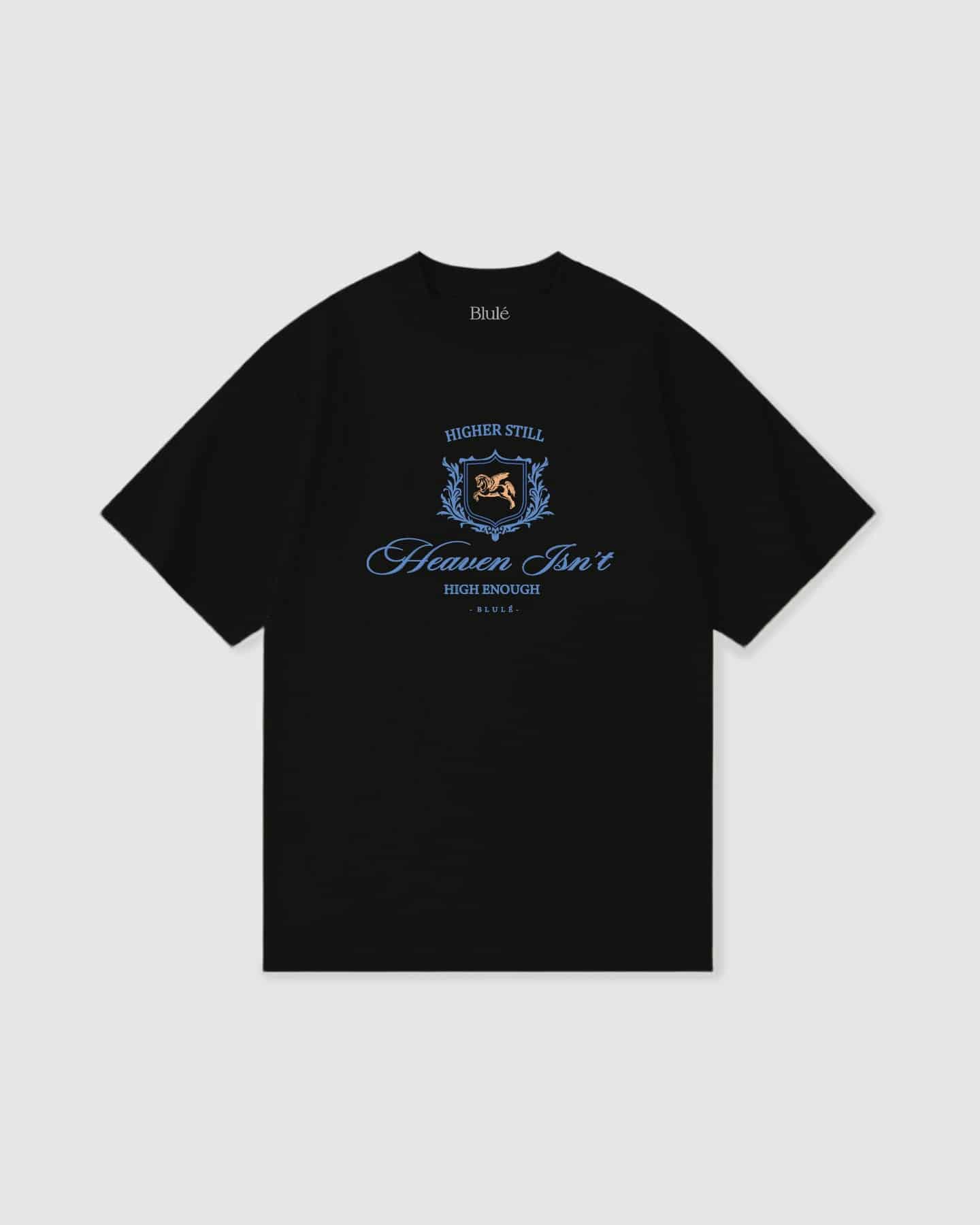 Oversized T Shirt Higher Still Black - miniatura 1