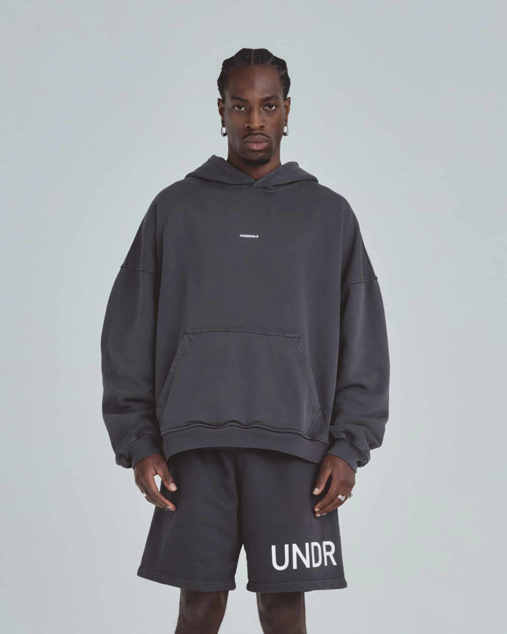 Line Basic Hoodie Dark Gray - miniatura 2