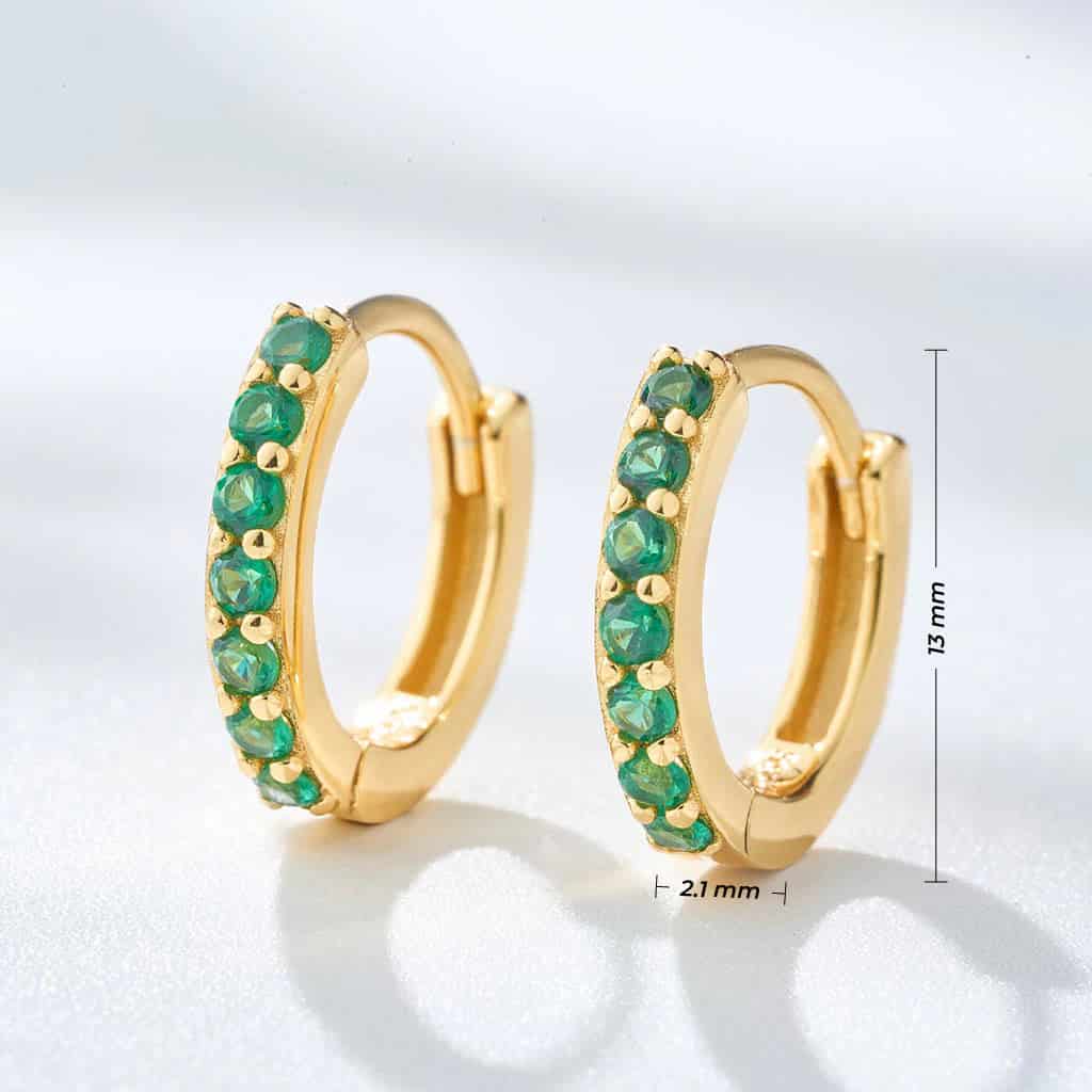 Aretes Musa Esmeralda - miniatura 5
