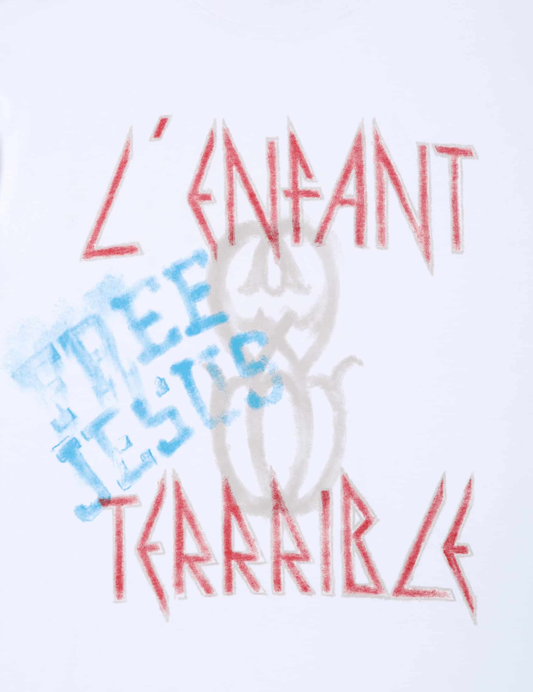 L'ENFANT MONOGRAM WHITE T-SHIRT - miniatura 3