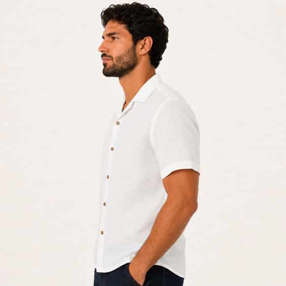 CAMISA MC 100% LINO HOMBRE - miniatura 2