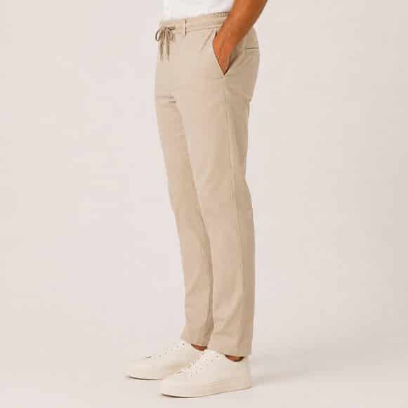 PANTALON RESORTADO 100% POLIESTER HOMBRE - miniatura 6