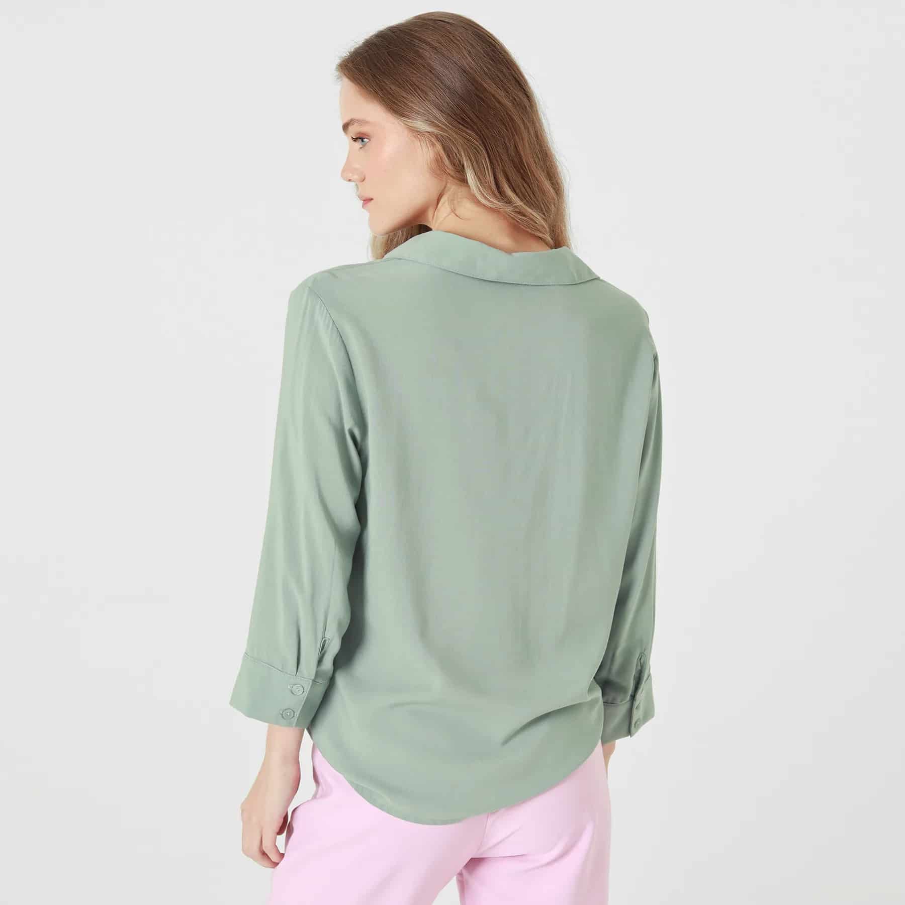 Blusa Cuello V Manga Larga - miniatura 5