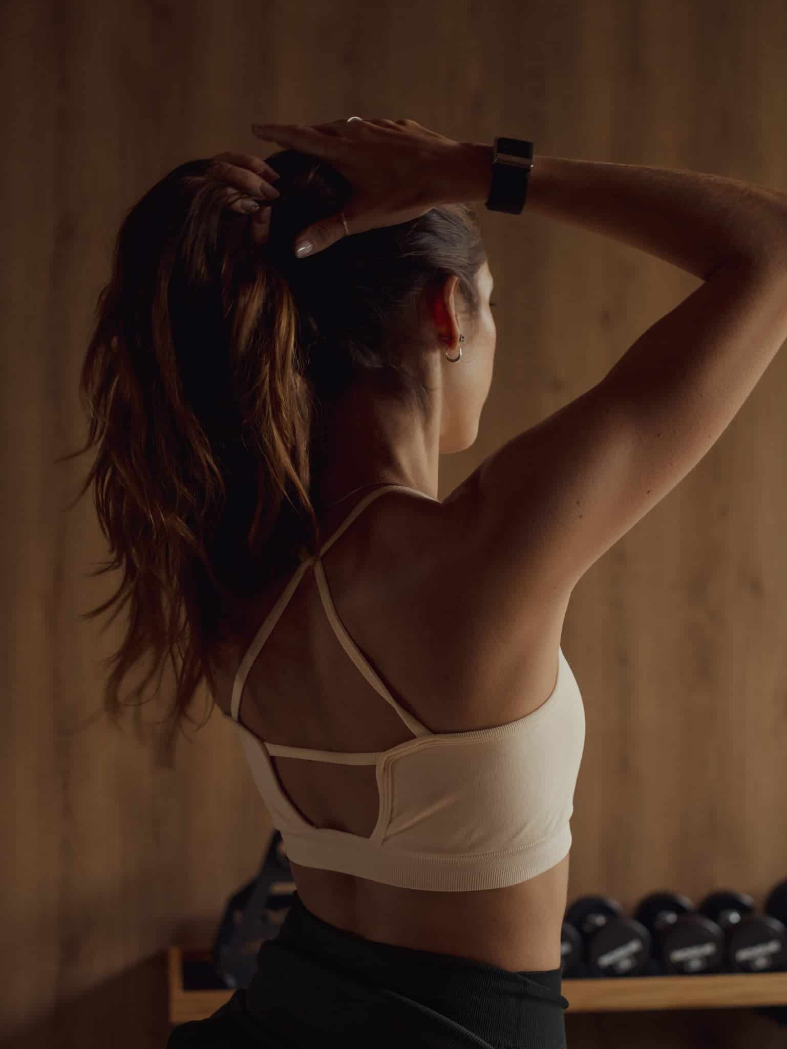 AIRY SEAMLESS CROP TOP - VANILLA - miniatura 2