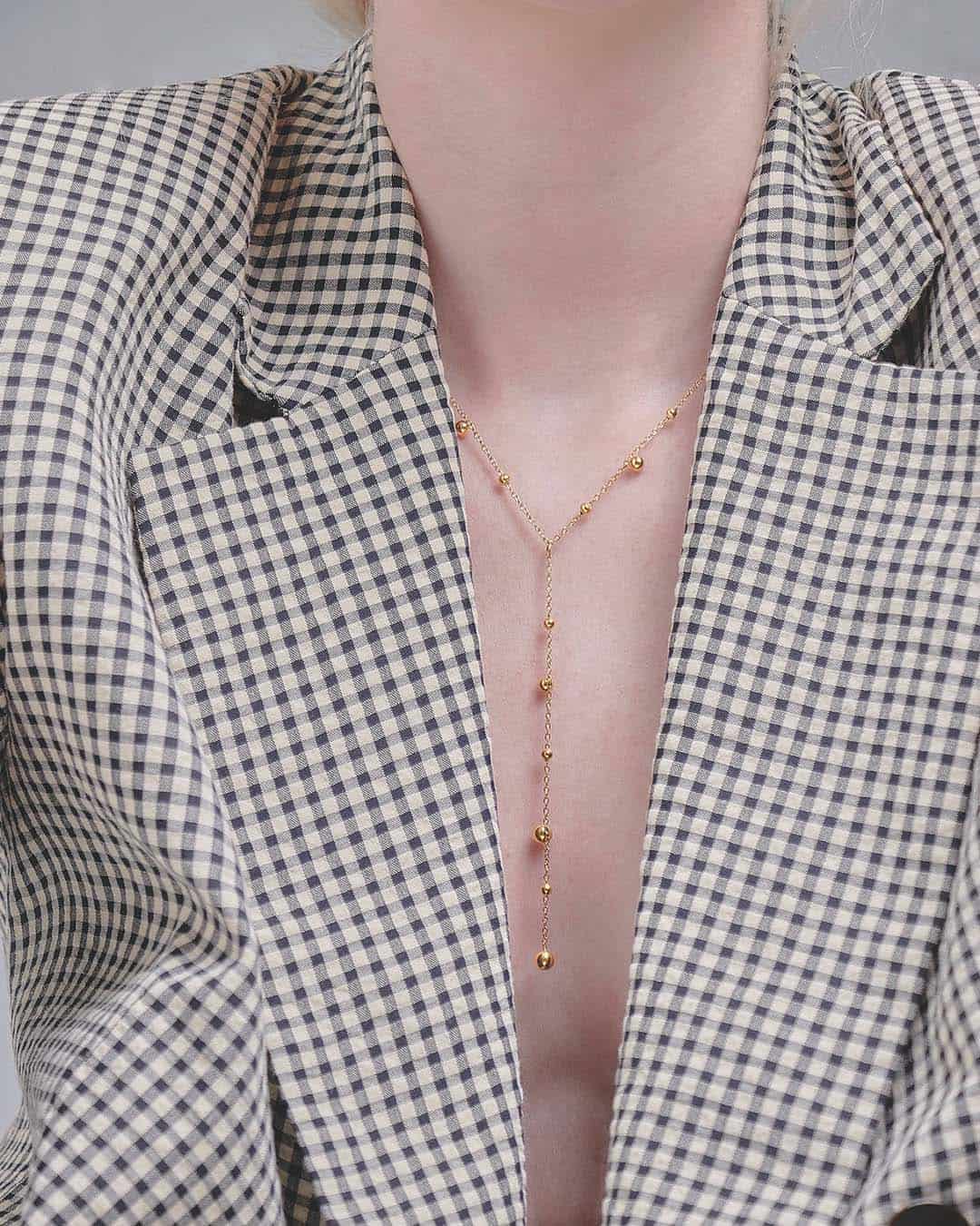 Collar Largo Esferas - miniatura 5