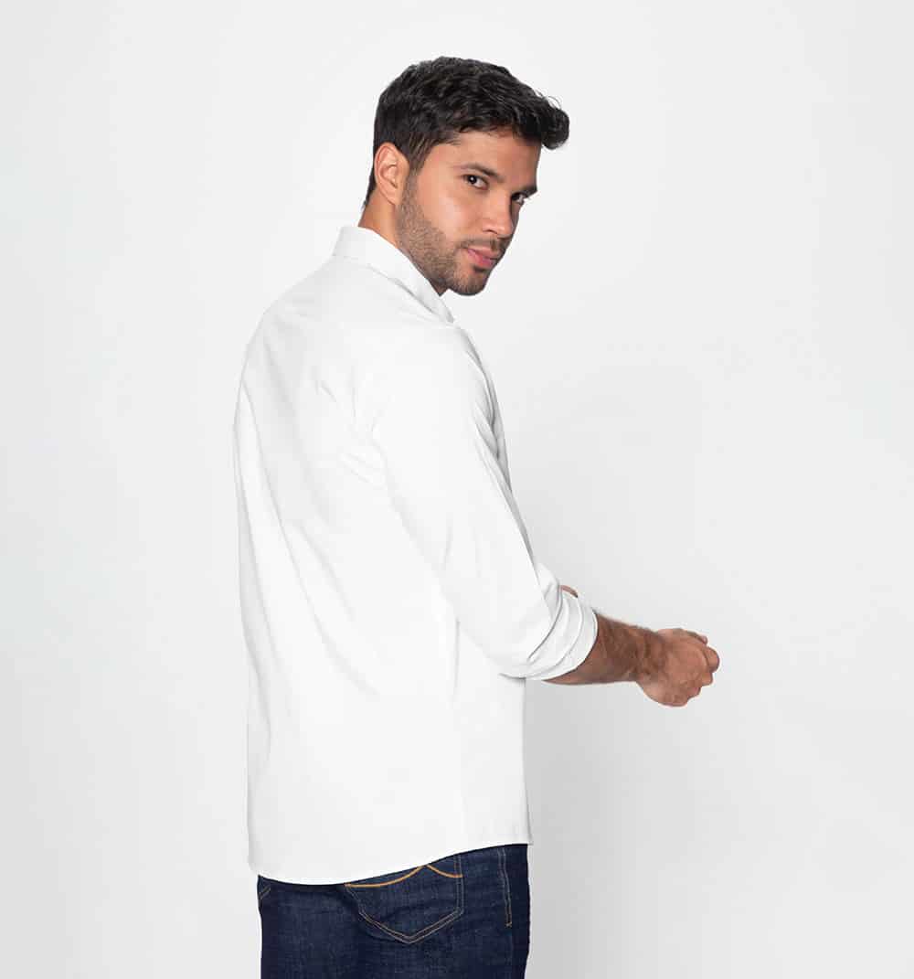 Camisa manga larga slim fit con cinta en - miniatura 12
