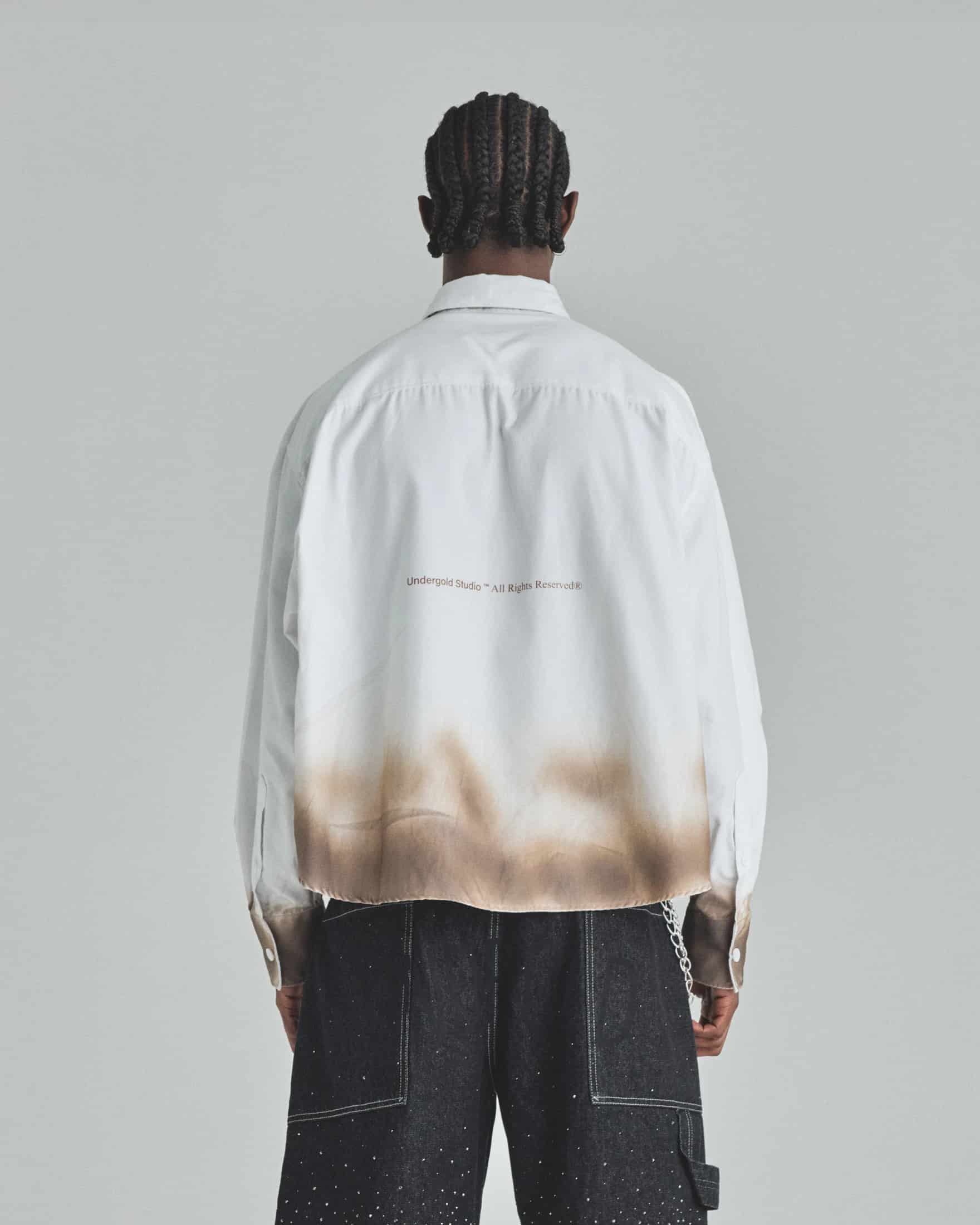 Spring Pray 4 Love Boxy Fit Long Sleeve Shirt Burnt White - miniatura 6