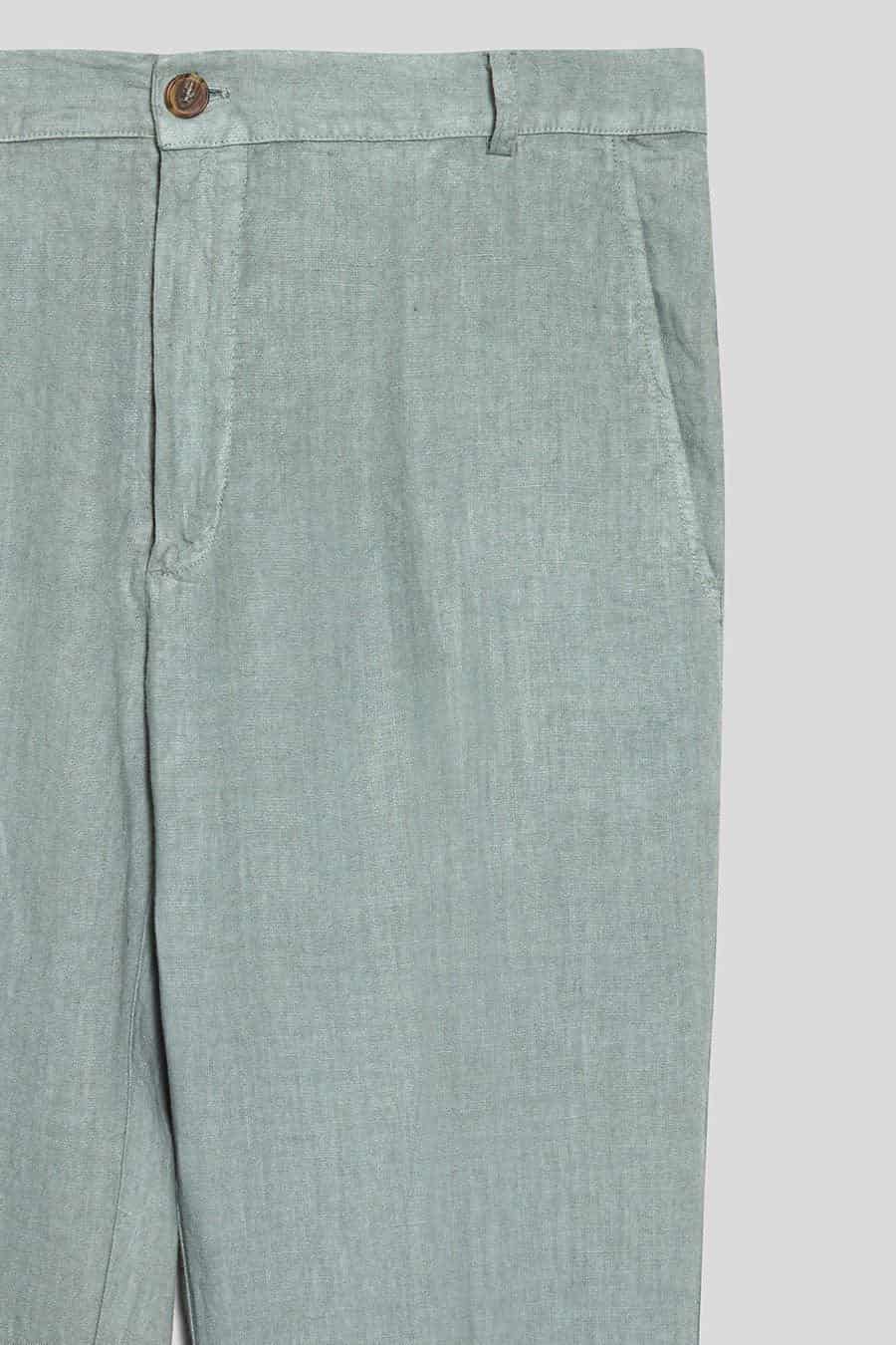 Men's linen pants grey donato - miniatura 4