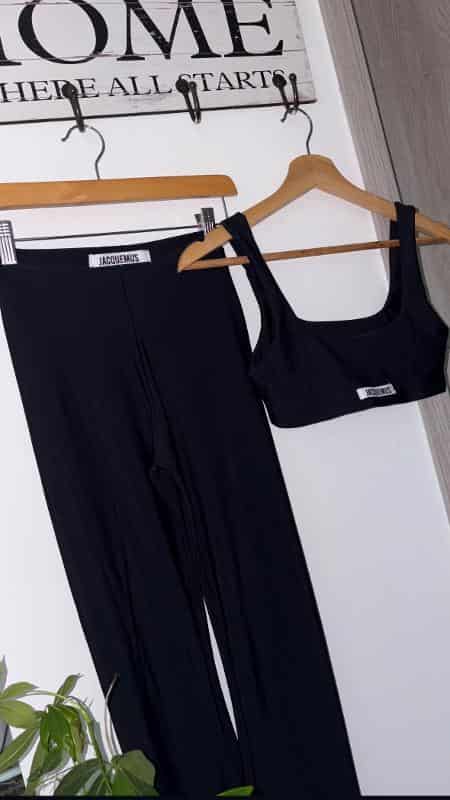 SET NEGRO JACQUEMUS BOTA CAMPANA - miniatura 2