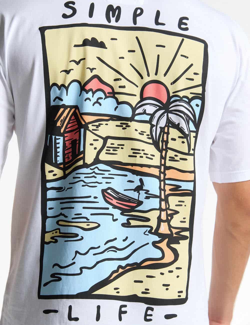 Camiseta Oversize Vida Simple  blanco Hombre - miniatura 4