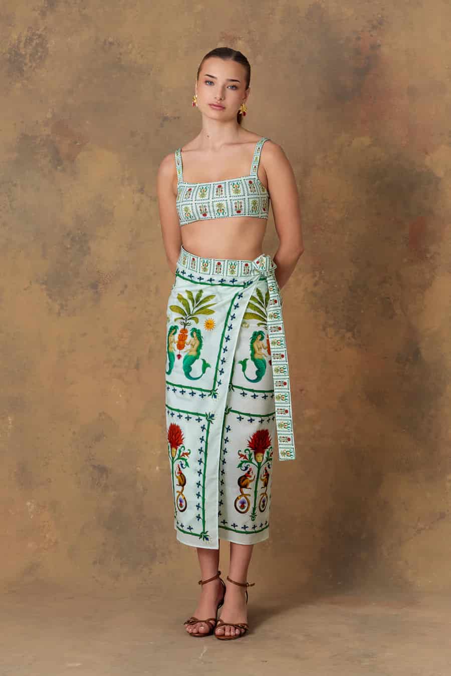 Women's pareo cotton silvan light green - miniatura 4