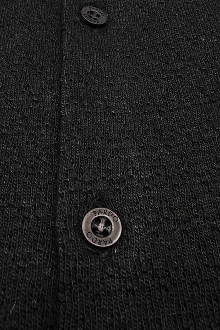 Camisa tejida ligera negra - miniatura 4