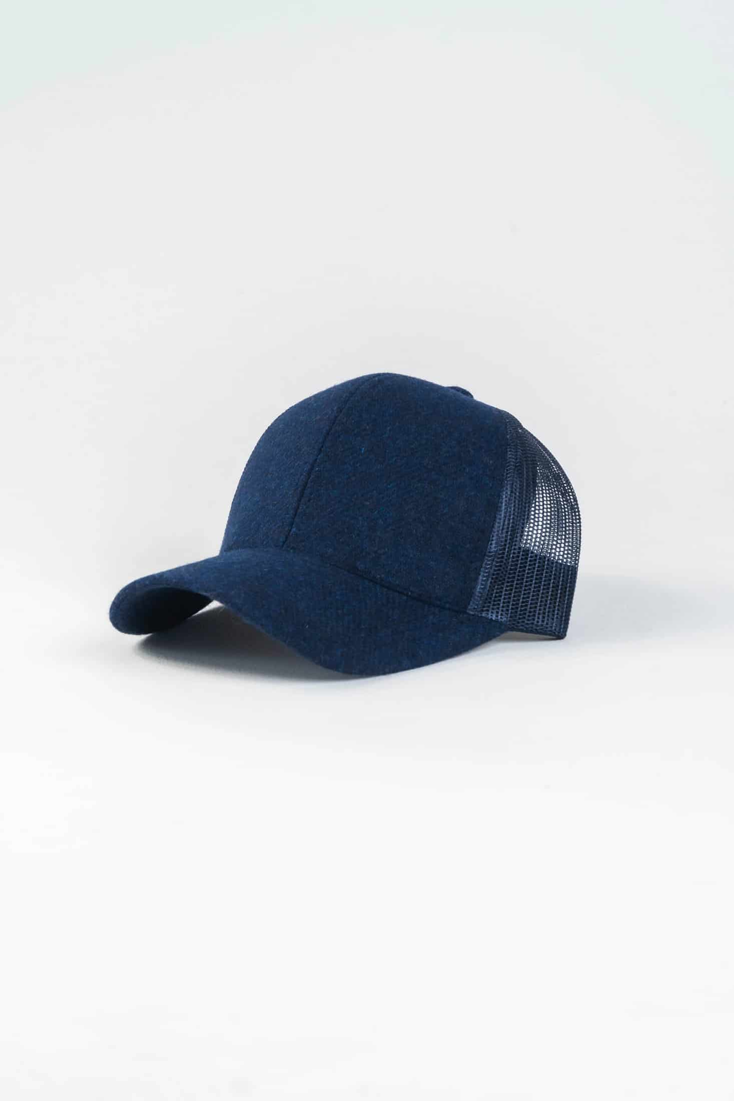 Gorra Malla Lana Azul Oscuro - miniatura 1