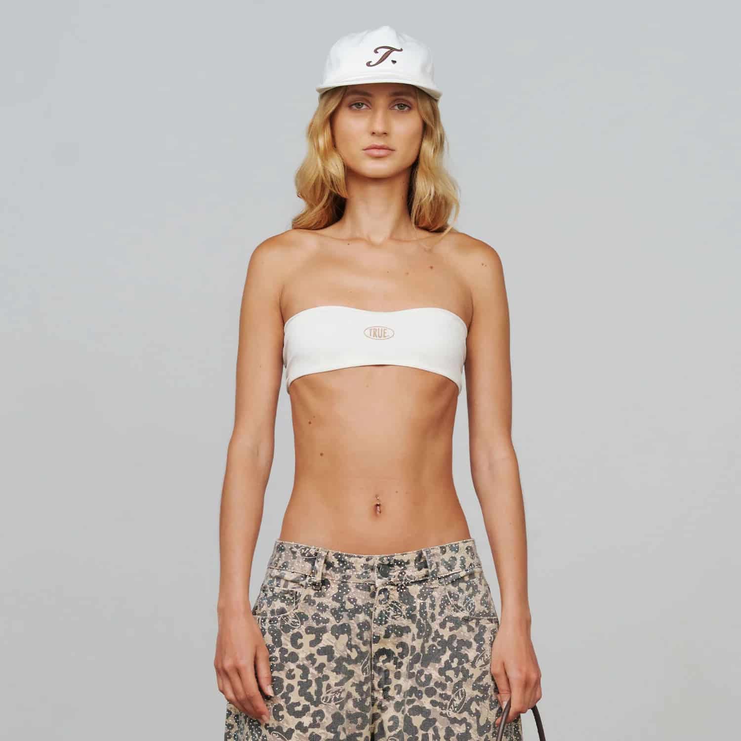 Don't Fake It Bandeau Top - Cream - miniatura 7