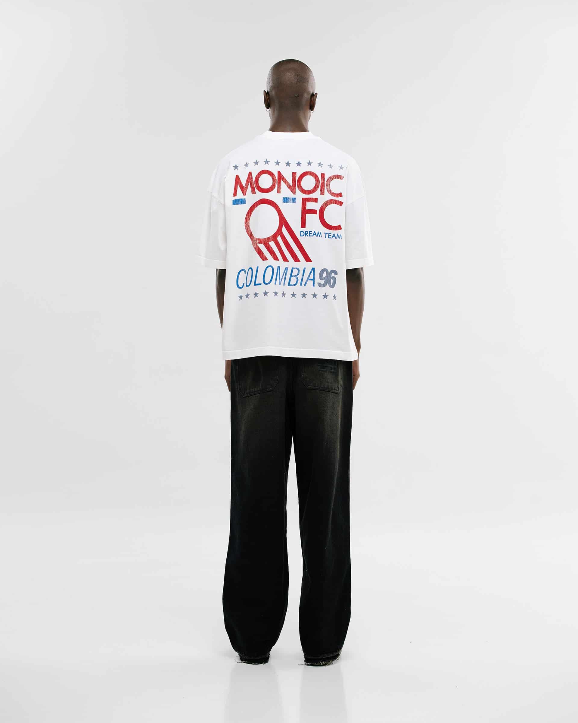 Camiseta Boxy Fit MONOIC F.C - Off White - miniatura 4