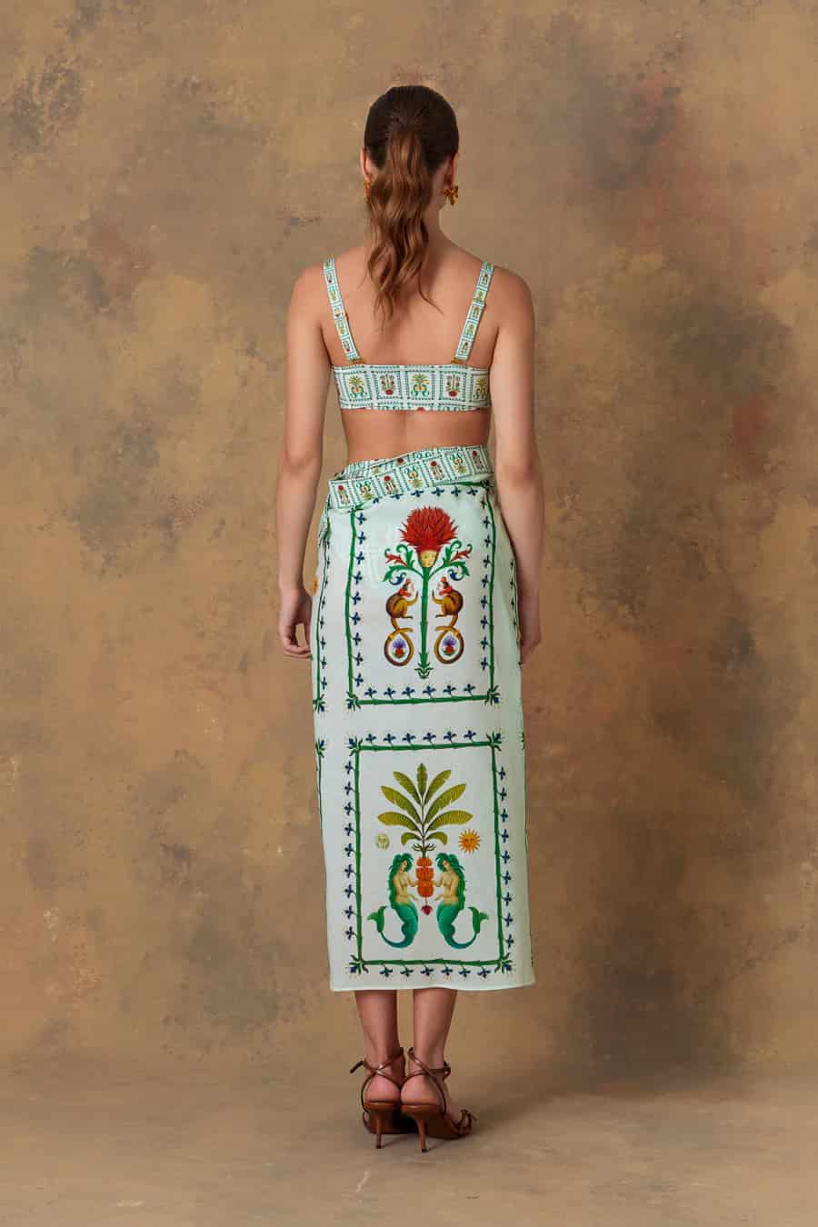 Women's pareo cotton silvan light green - miniatura 6